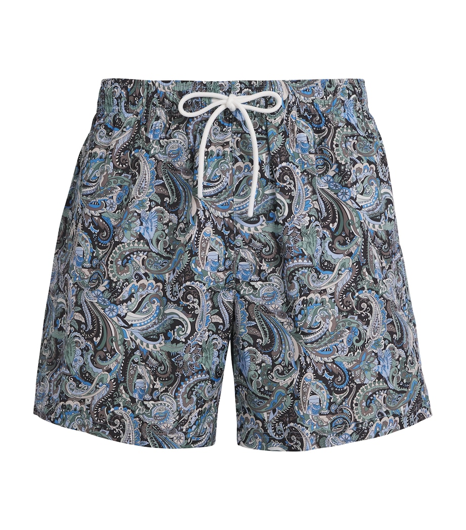 Paisley Swim Shorts 27 DARK BLUE Image 1