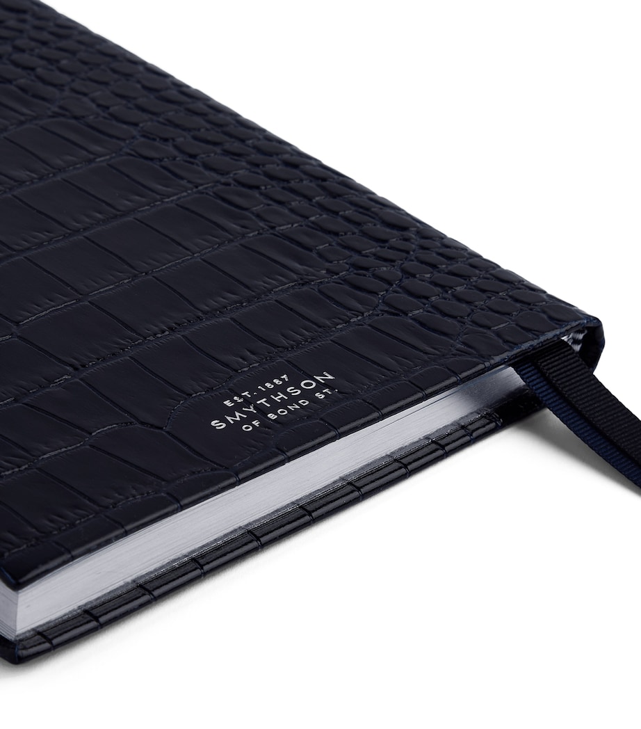 Smythson Leather Soho Weekly Diary 2027 Navy Image 6