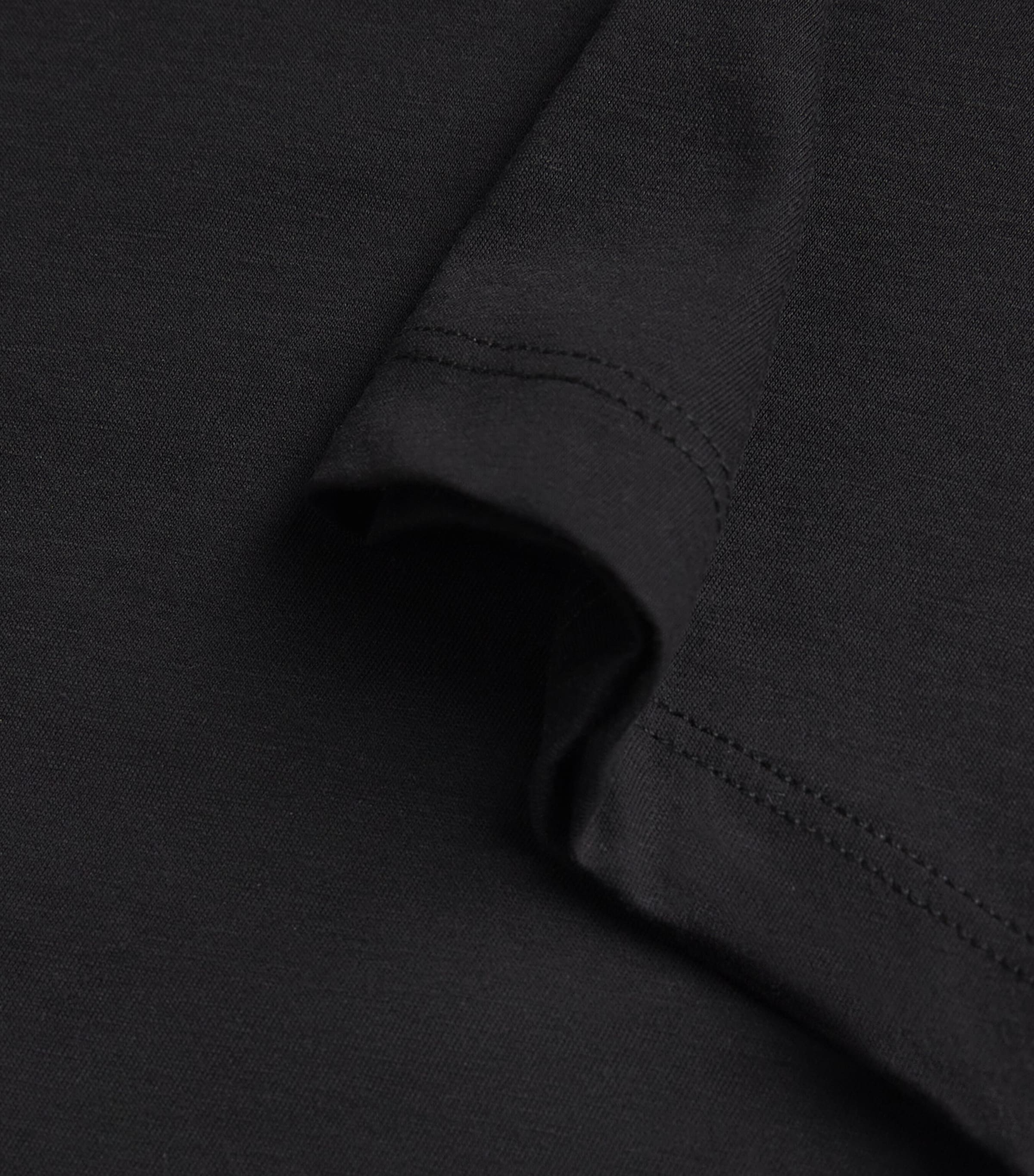 Cotton-Silk T-Shirt BLACK Image 5