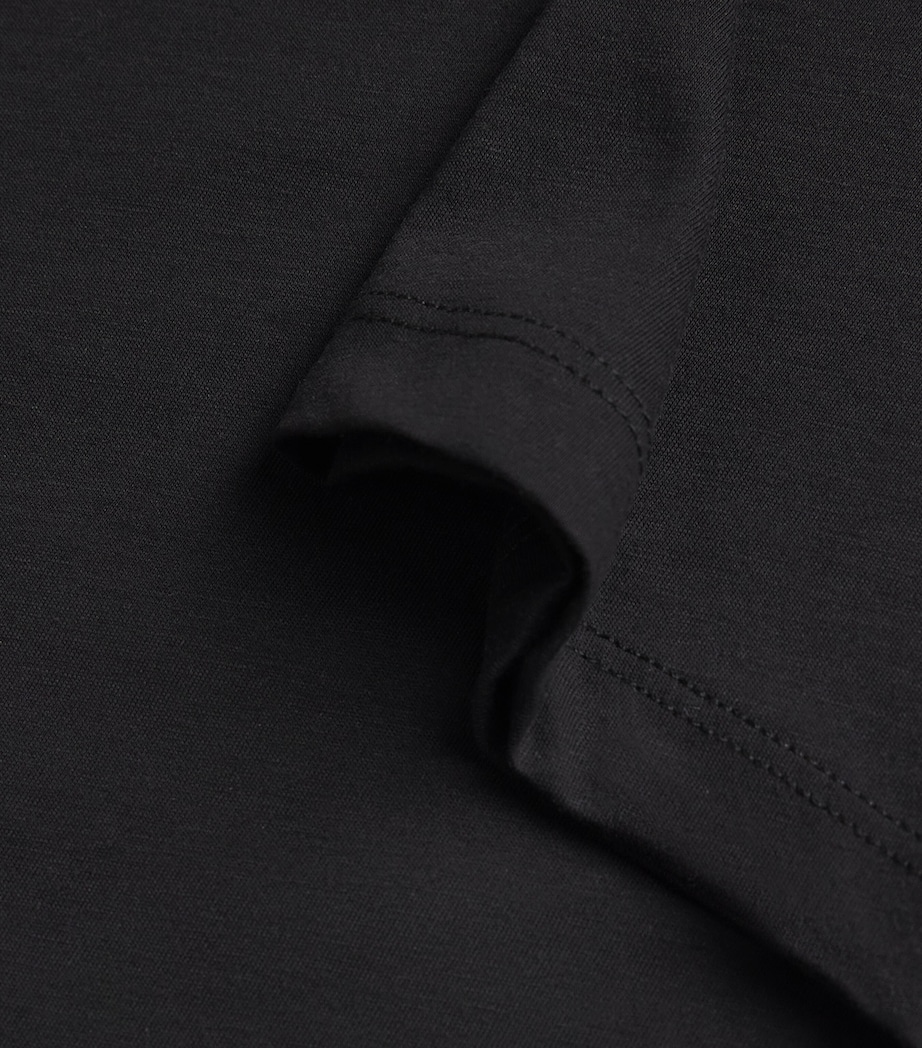 Cotton-Silk T-Shirt BLACK Image 5