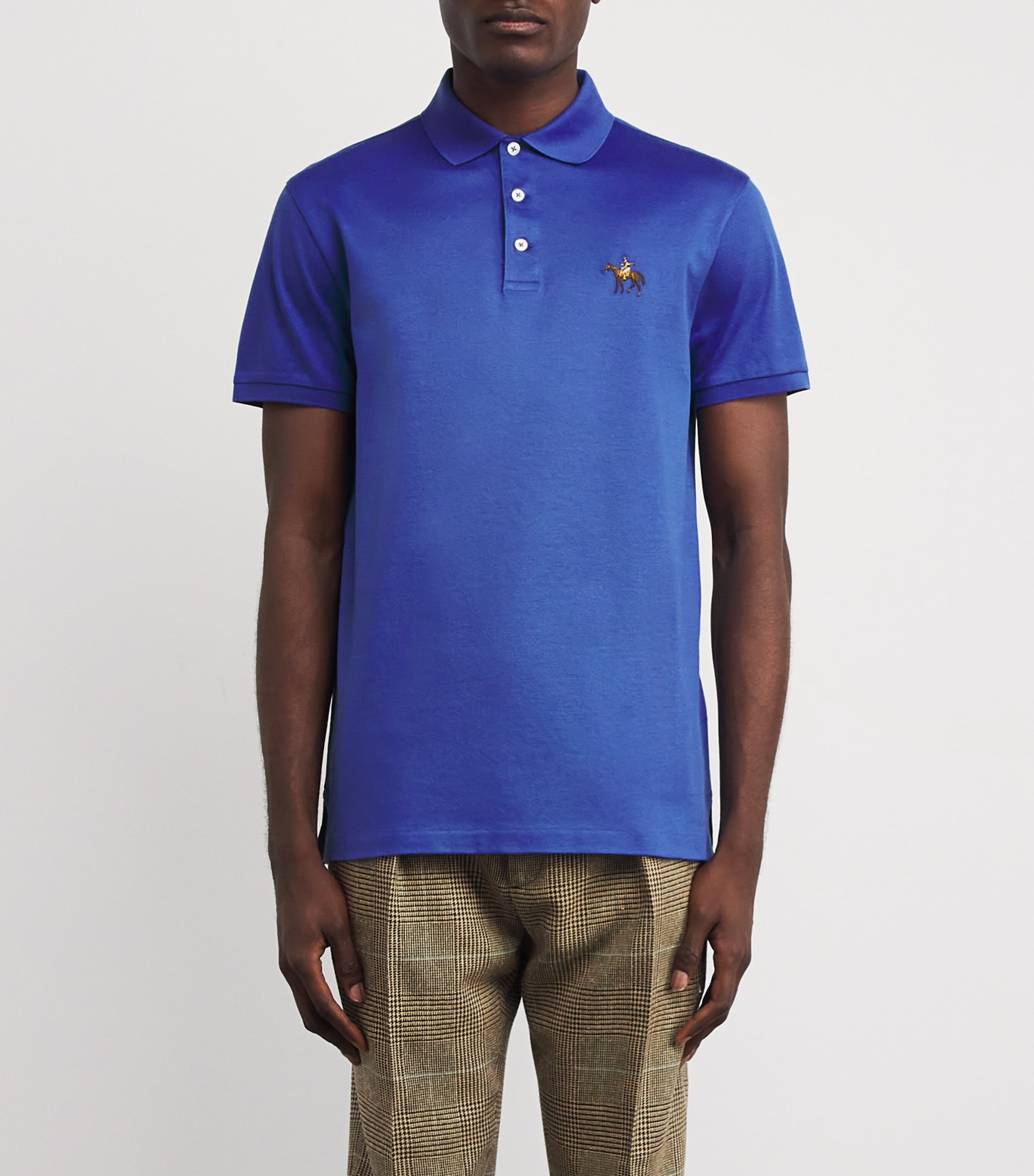 Cotton Standing Horse Polo Shirt Image 3