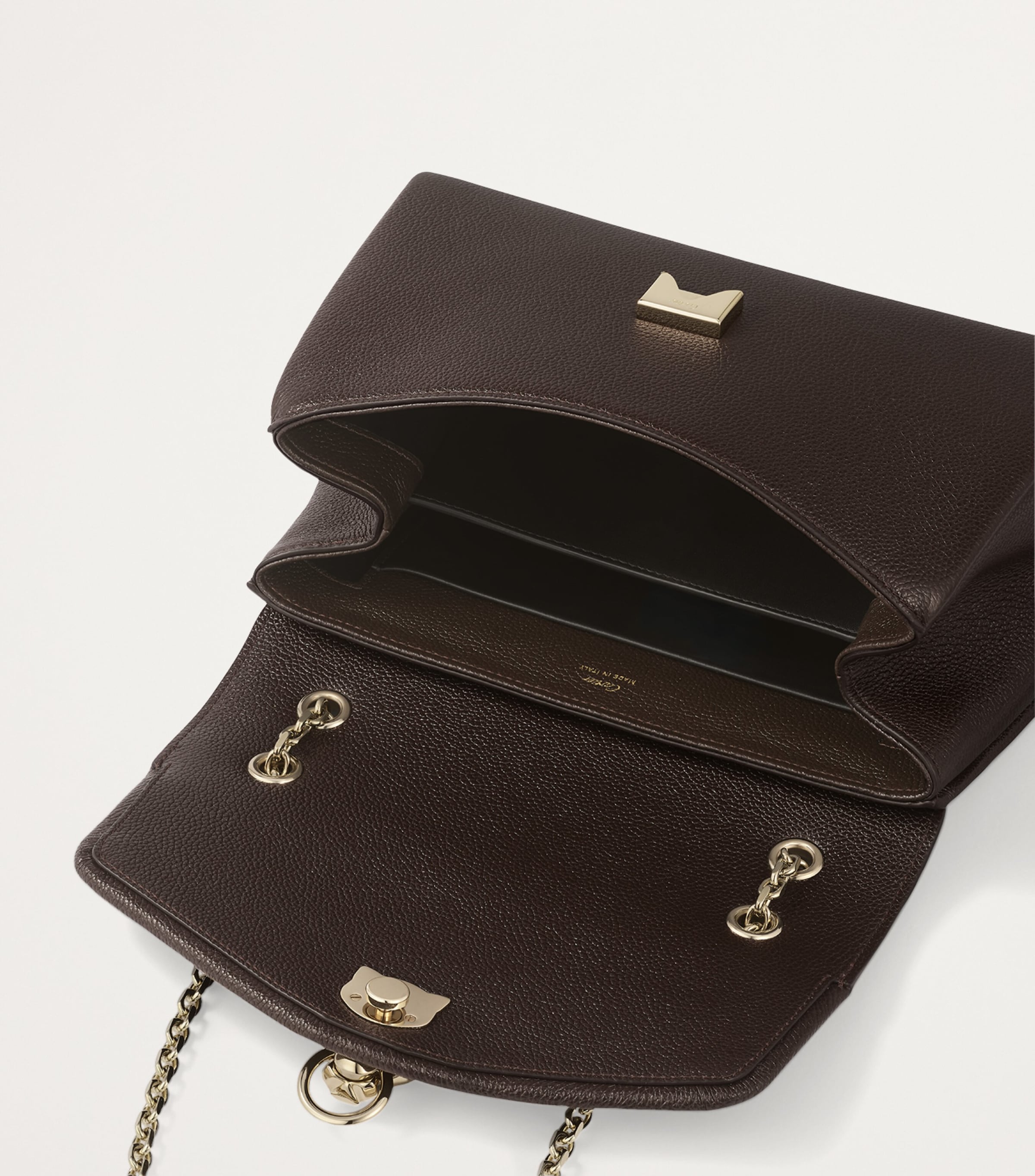 Leather Panthère de Cartier Chain Shoulder Bag TONKA BROWN Image 3