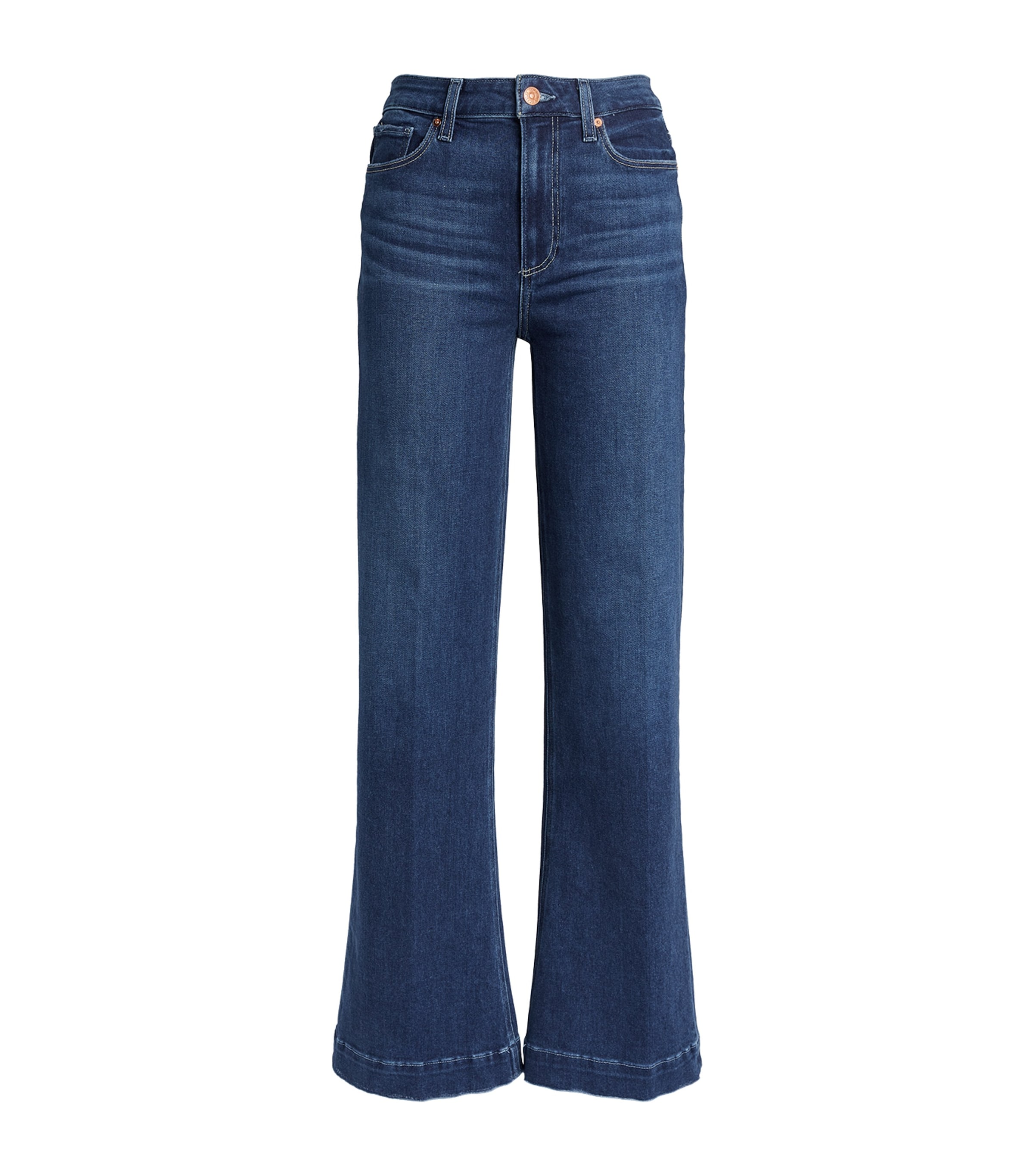 Shop Paige Leenah Flared Jeans In Black