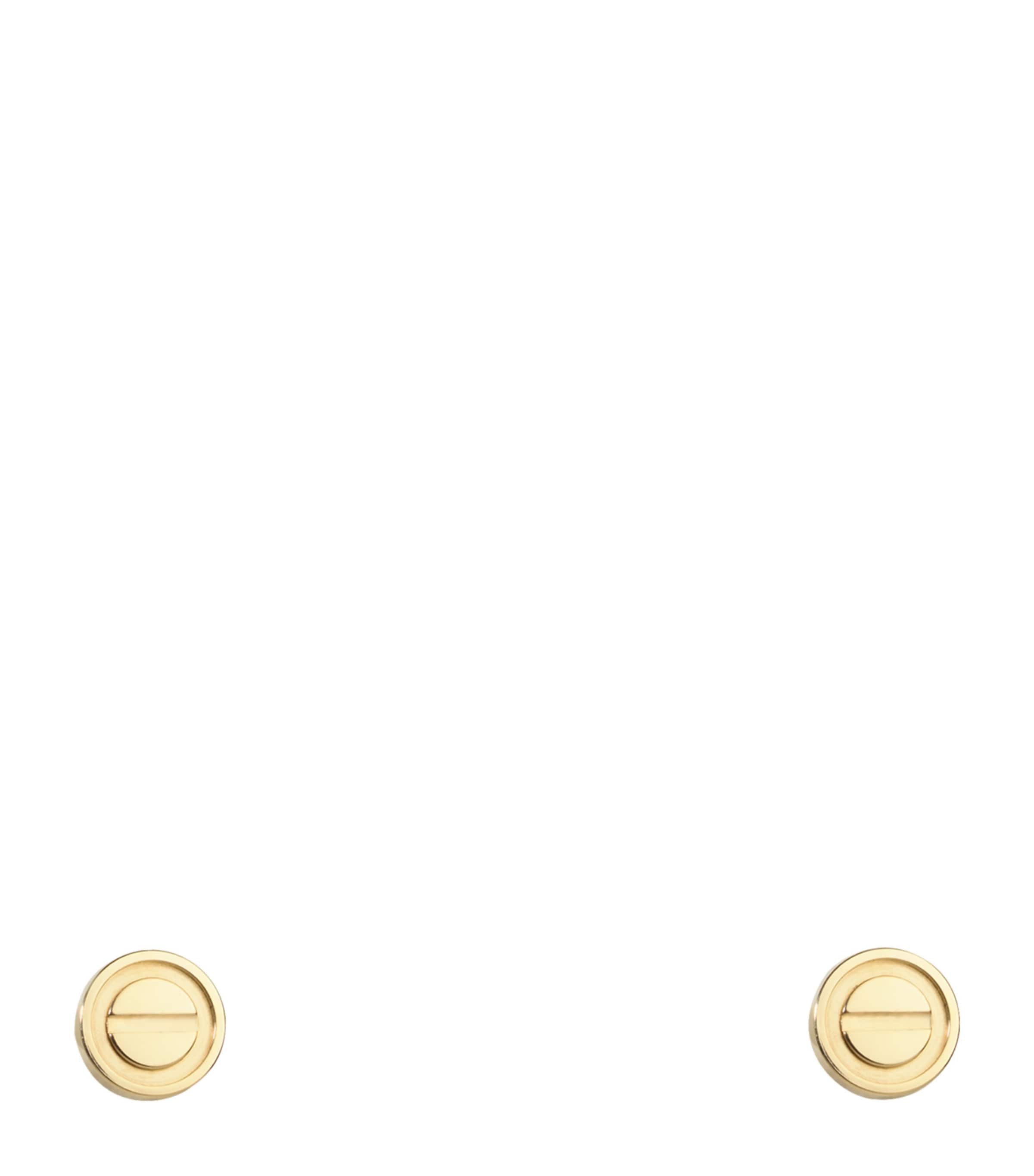 Yellow Gold LOVE Stud Earrings YELLOW GOLD Image 1