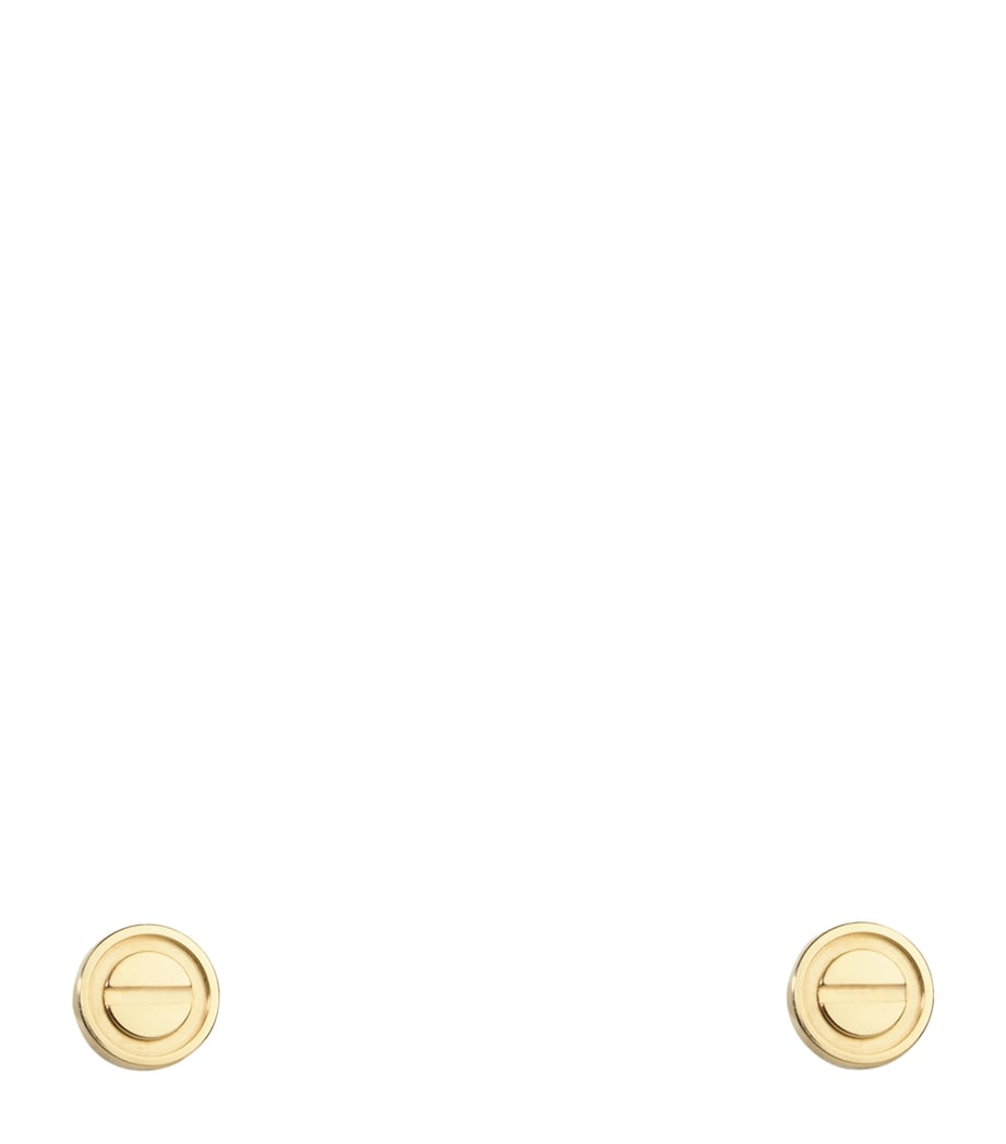 Yellow Gold LOVE Stud Earrings YELLOW GOLD Image 1