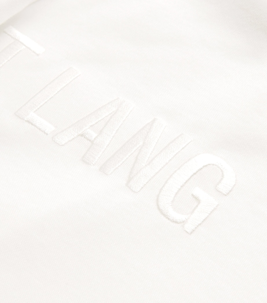 Helmut Lang Mens Embroidered Logo T-Shirt White Image 5