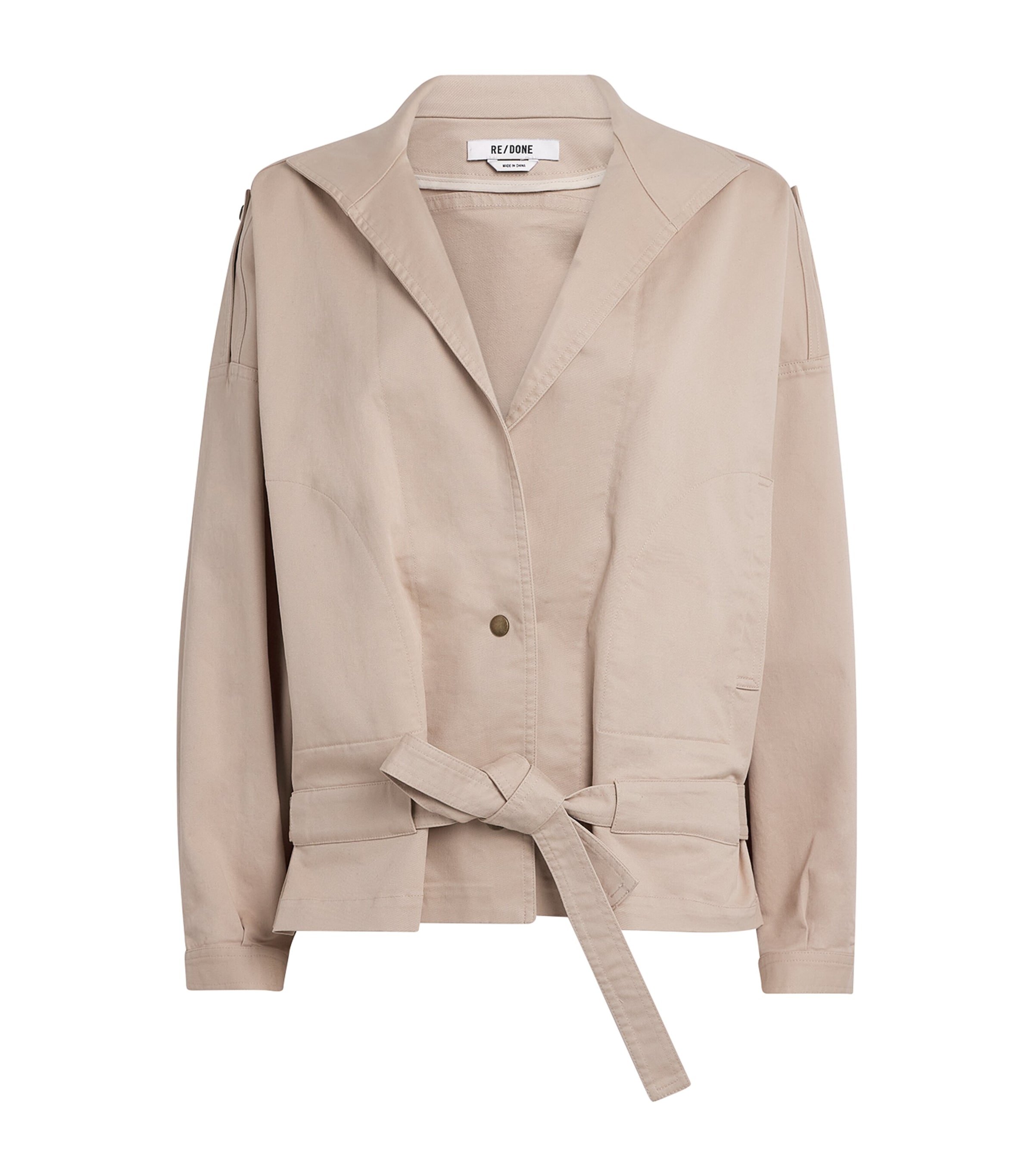 Re/done Re-done Stretch-cotton Debbie Bomber Jacket In Blue