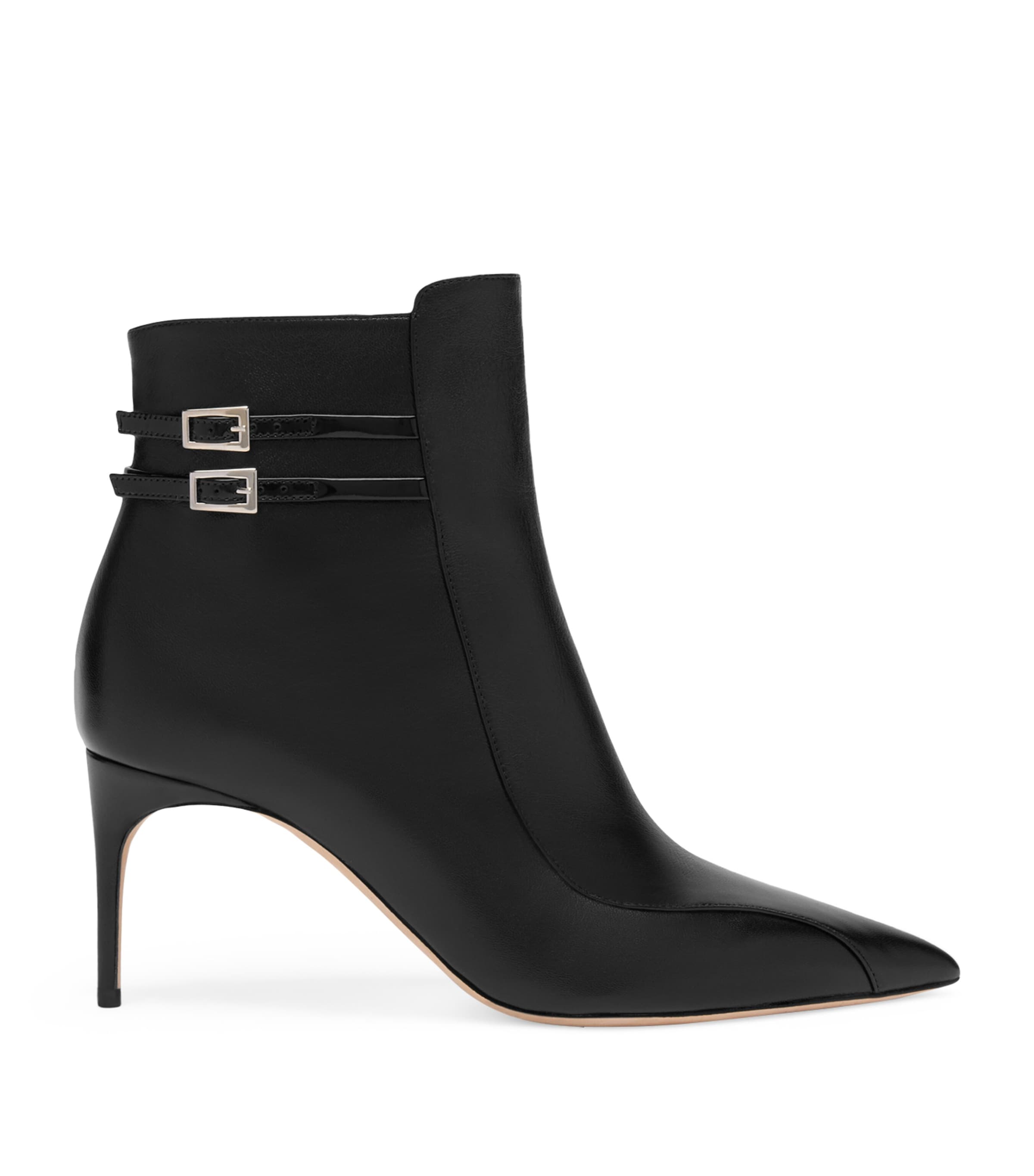 Leather Giordana Ankle Boots 70 BLACK Image 1