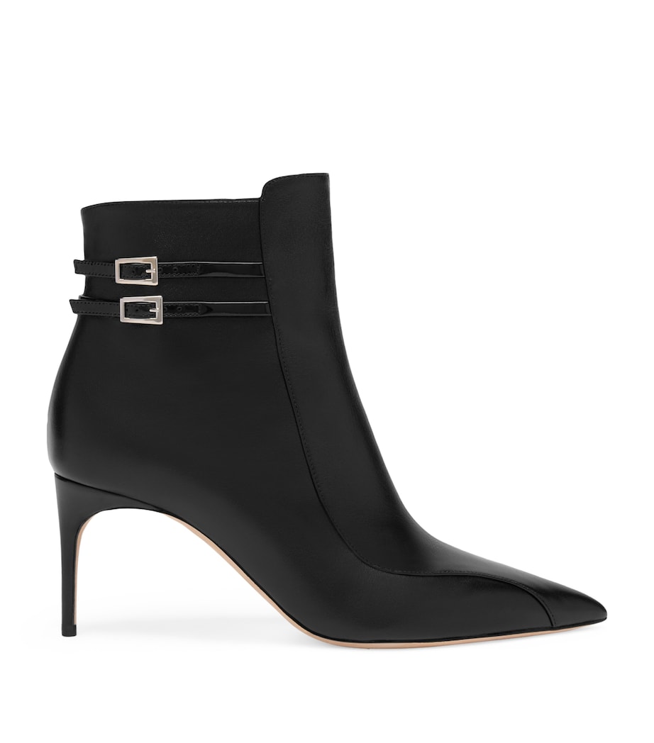 Leather Giordana Ankle Boots 70 BLACK Image 1