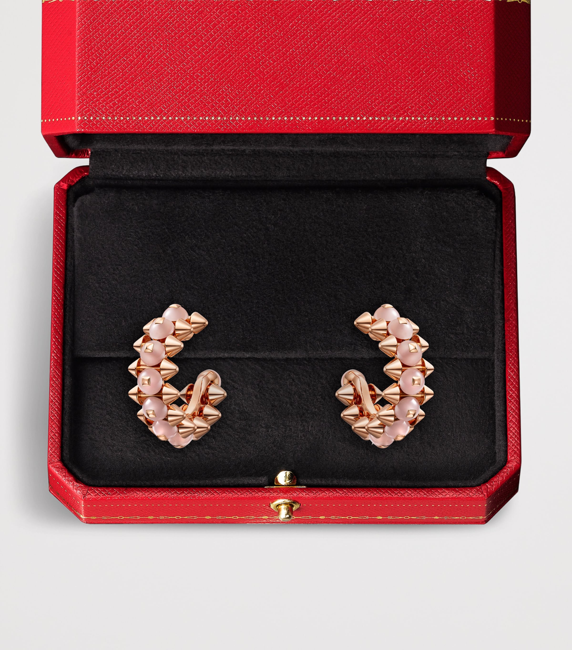 Cartier Rose Gold and Chalcedony Clash de Cartier Hoop Earrings Rose Gold Image 4