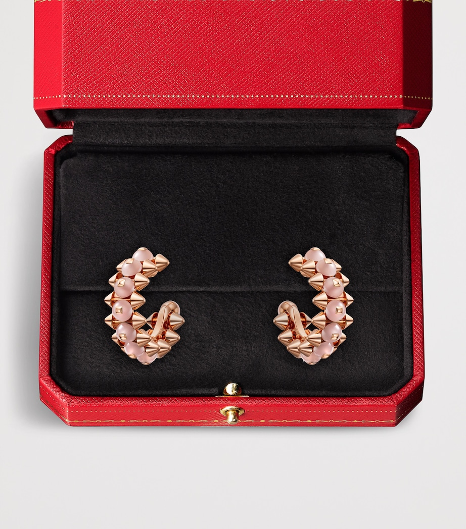 Cartier Rose Gold and Chalcedony Clash de Cartier Hoop Earrings Rose Gold Image 4