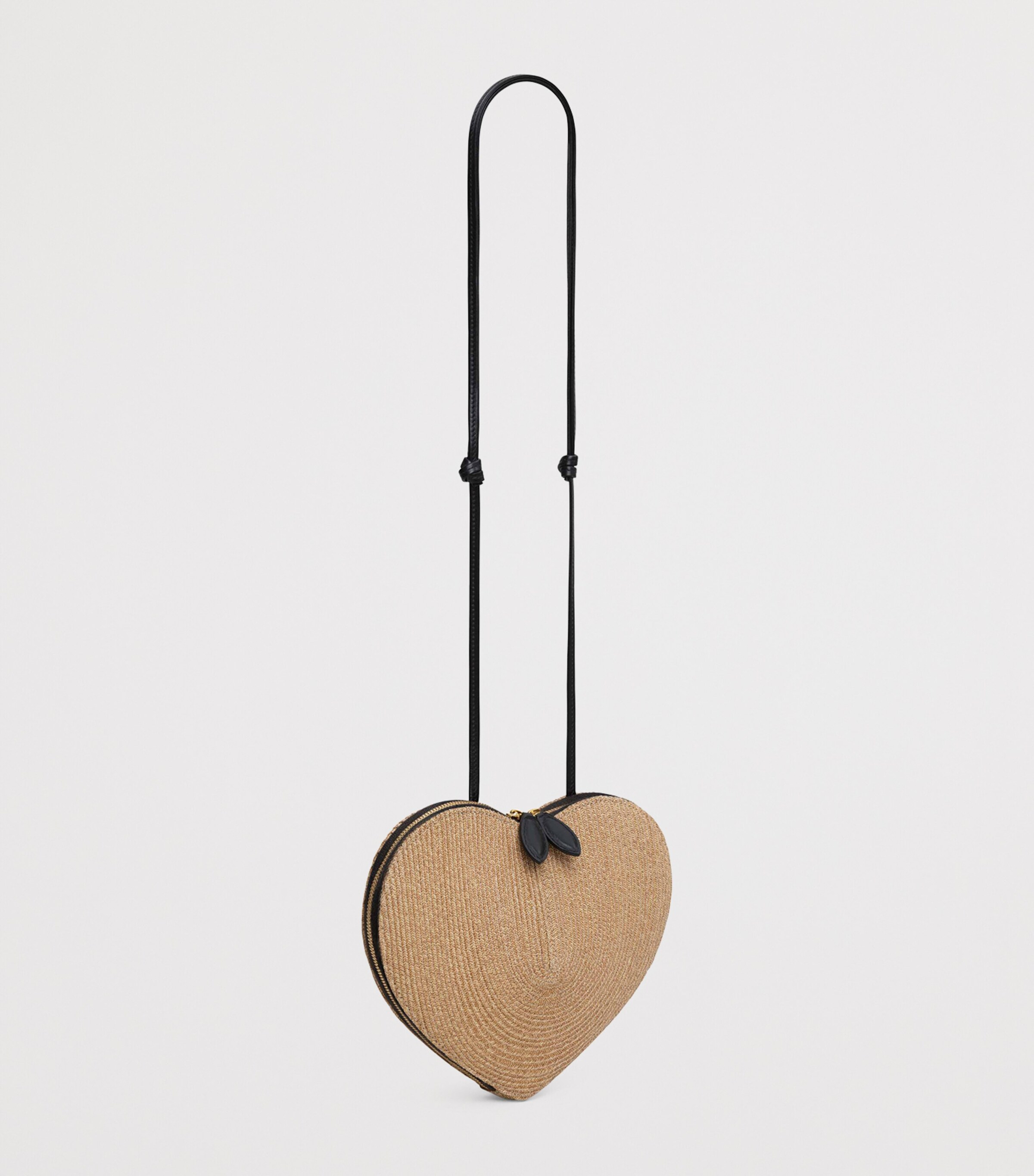 Alaïa Straw Le Coeur Shoulder Bag Naturel Image 3