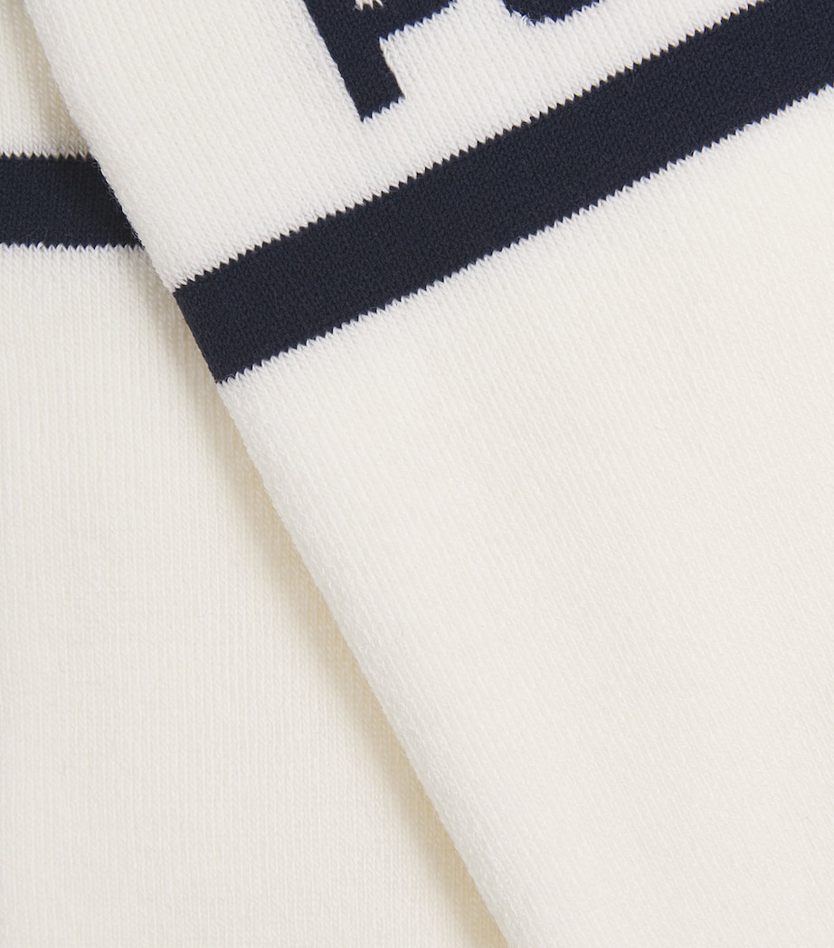 Wool-Blend Piste Pro High Socks 91465 NEIGE/MARIN Image 2