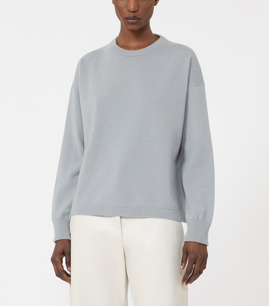 Wool-Cashmere Crew-Neck Sweater LIGHT BLUE Image 3