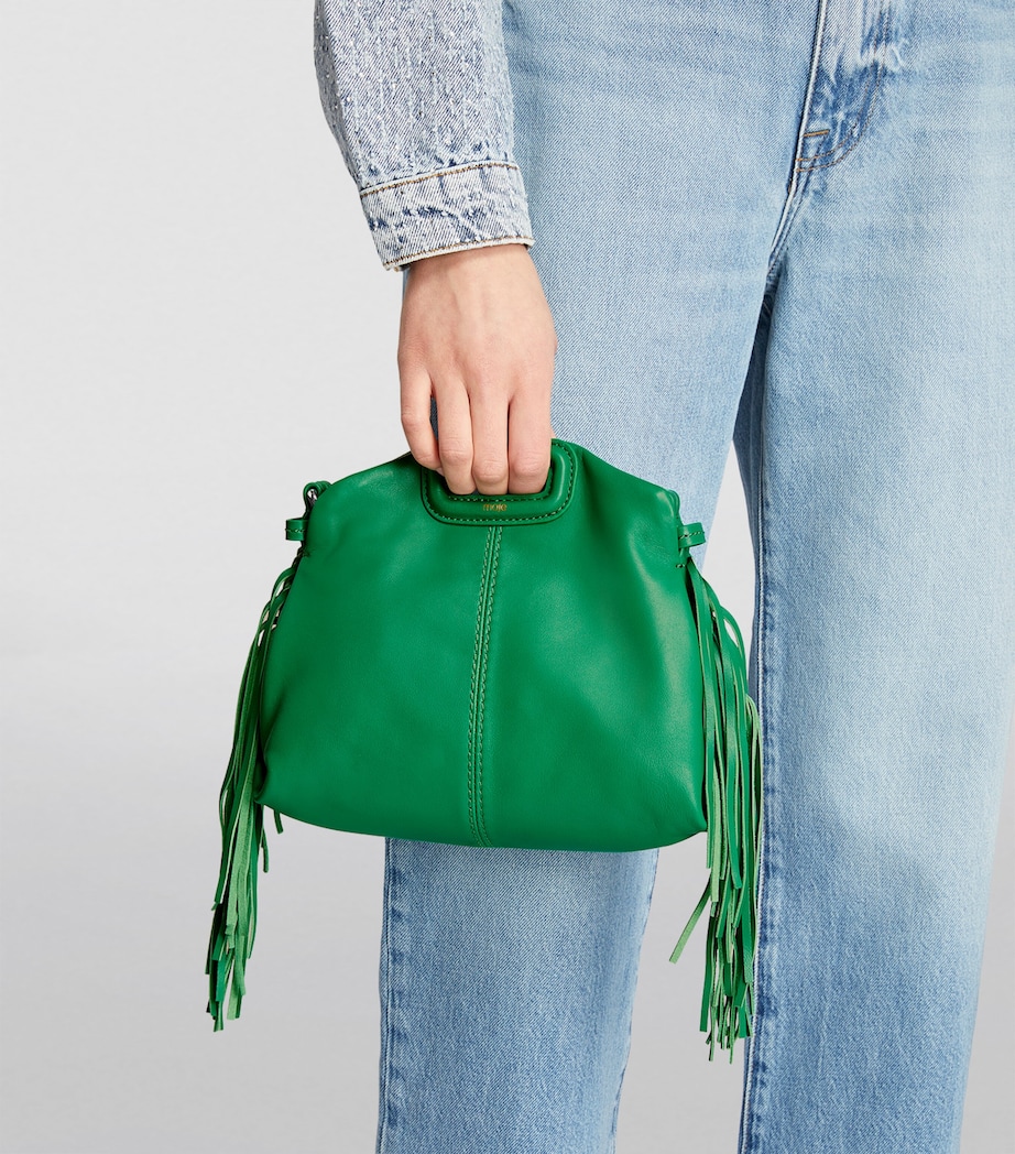Mini Leather Miss M Shoulder Bag GREEN Image 5