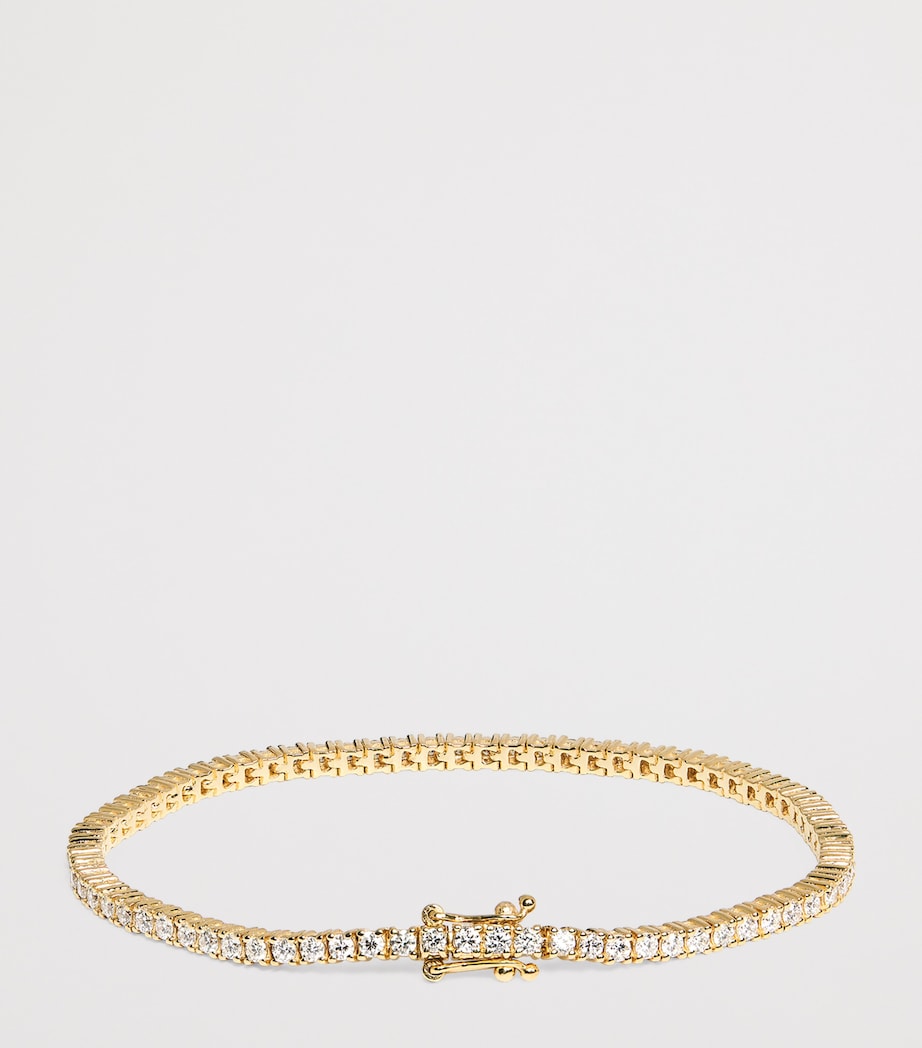 Yellow Gold and Diamond Tennis Bracelet (2.00ct) YELLOW GOLD Image 3