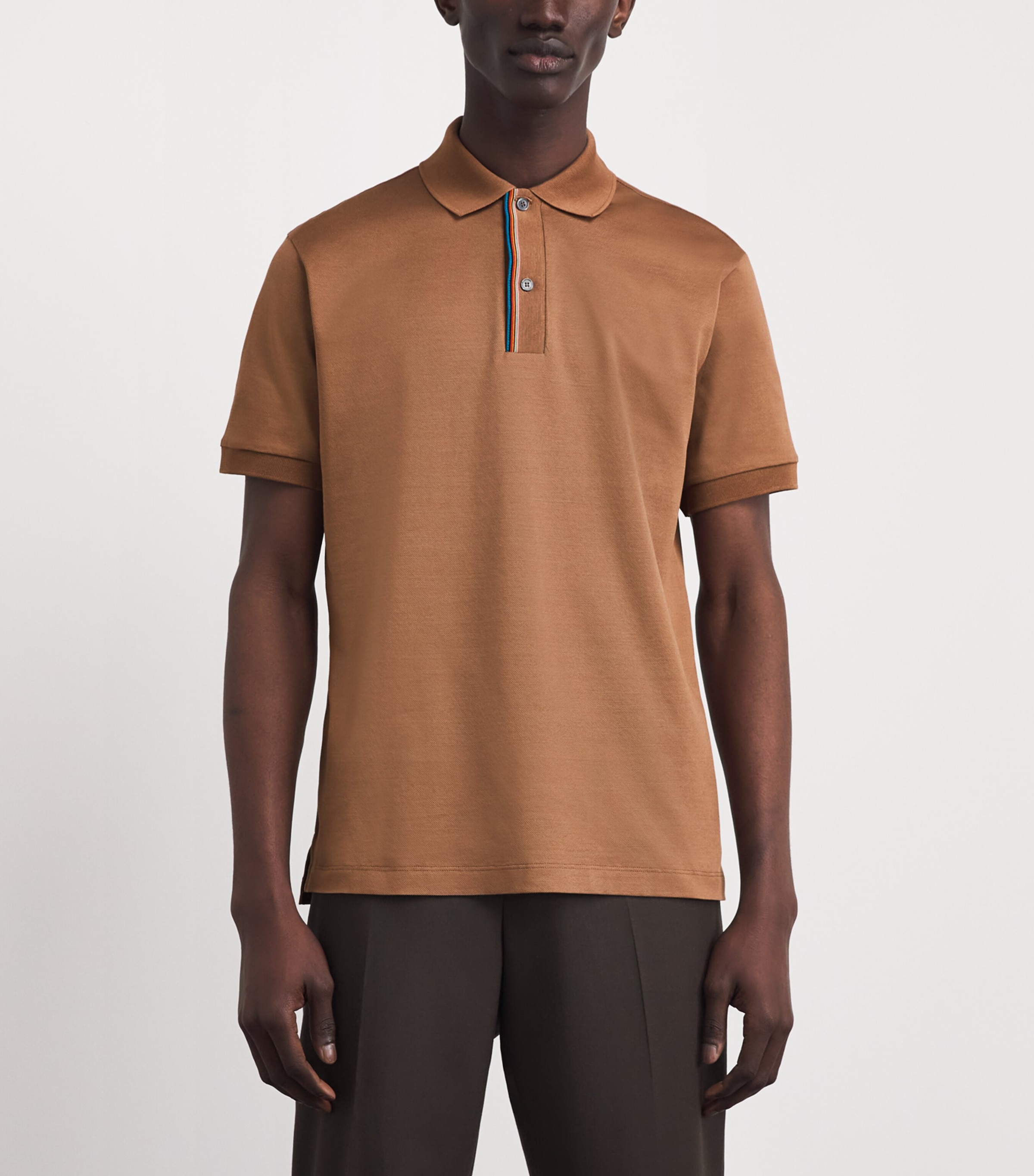 Paul Smith Mens Cotton Artist Stripe Polo Shirt Image 4