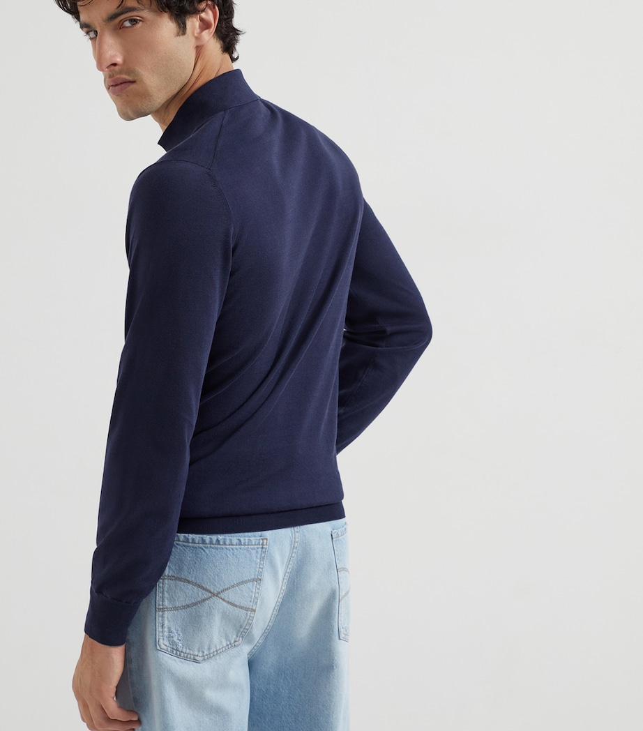 Cotton Polo Sweater CW425 Image 3