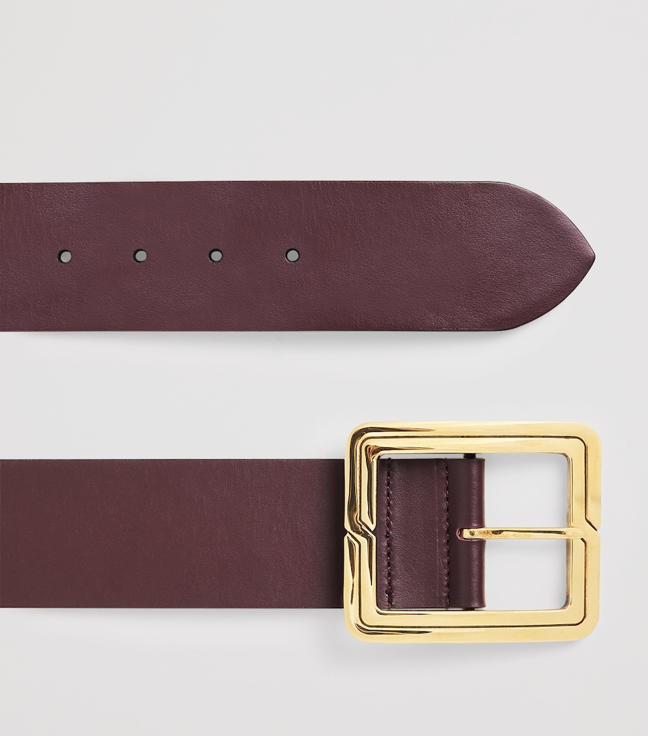 Leather Wide Belt R0108 Image 4