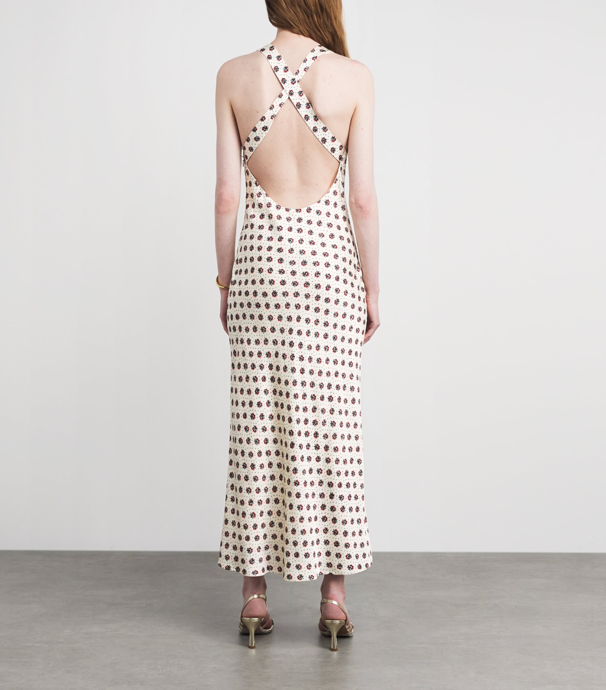 Claudie Pierlot Womens Floral Maxi Dress Light Print Image 4