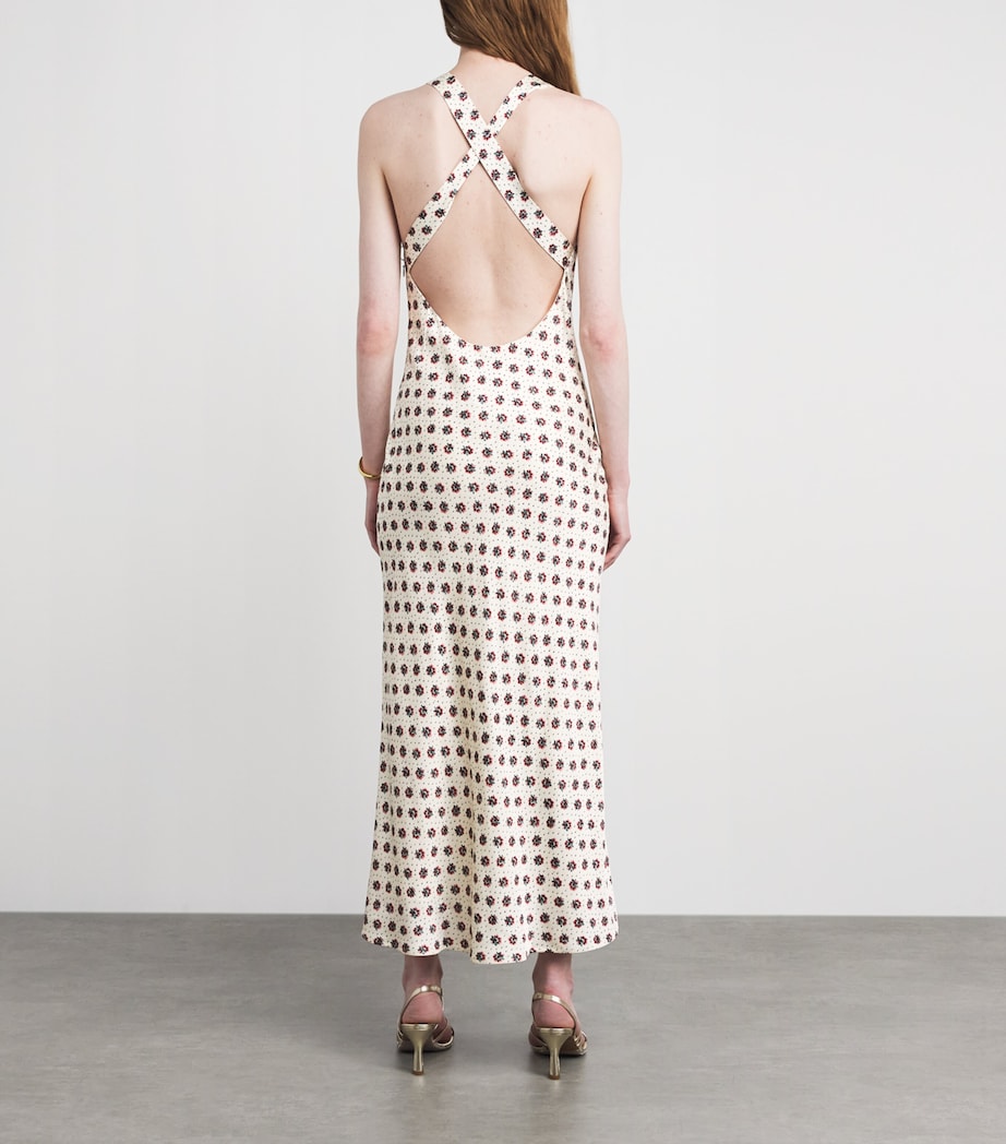 Claudie Pierlot Womens Floral Maxi Dress Light Print Image 4