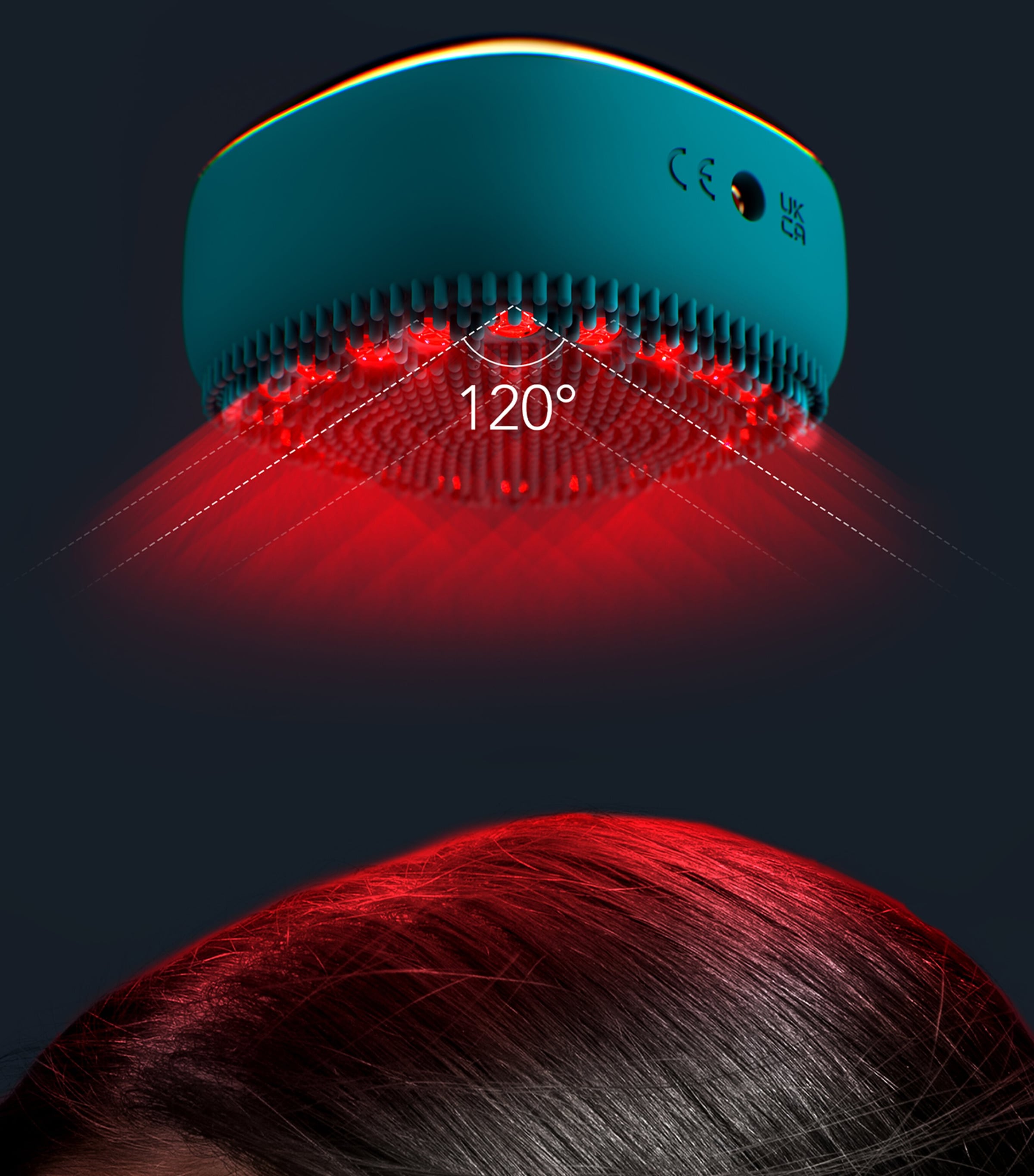 301 LED Hair Strengthening Scalp Massager NO COLOUR Image 4