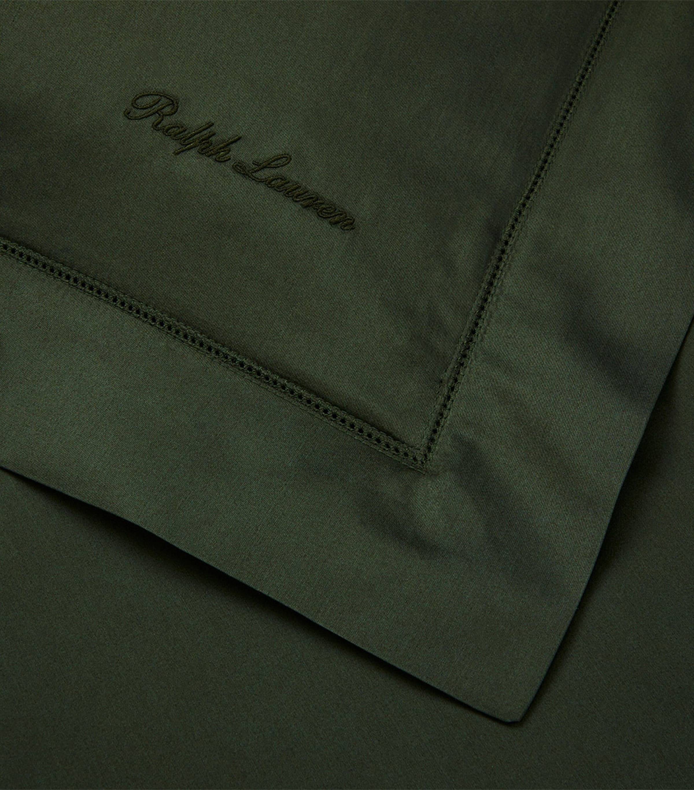 Ralph Lauren Home Cotton RL624 Double Duvet Cover (200cm x 200cm) Dkgreen Image 3