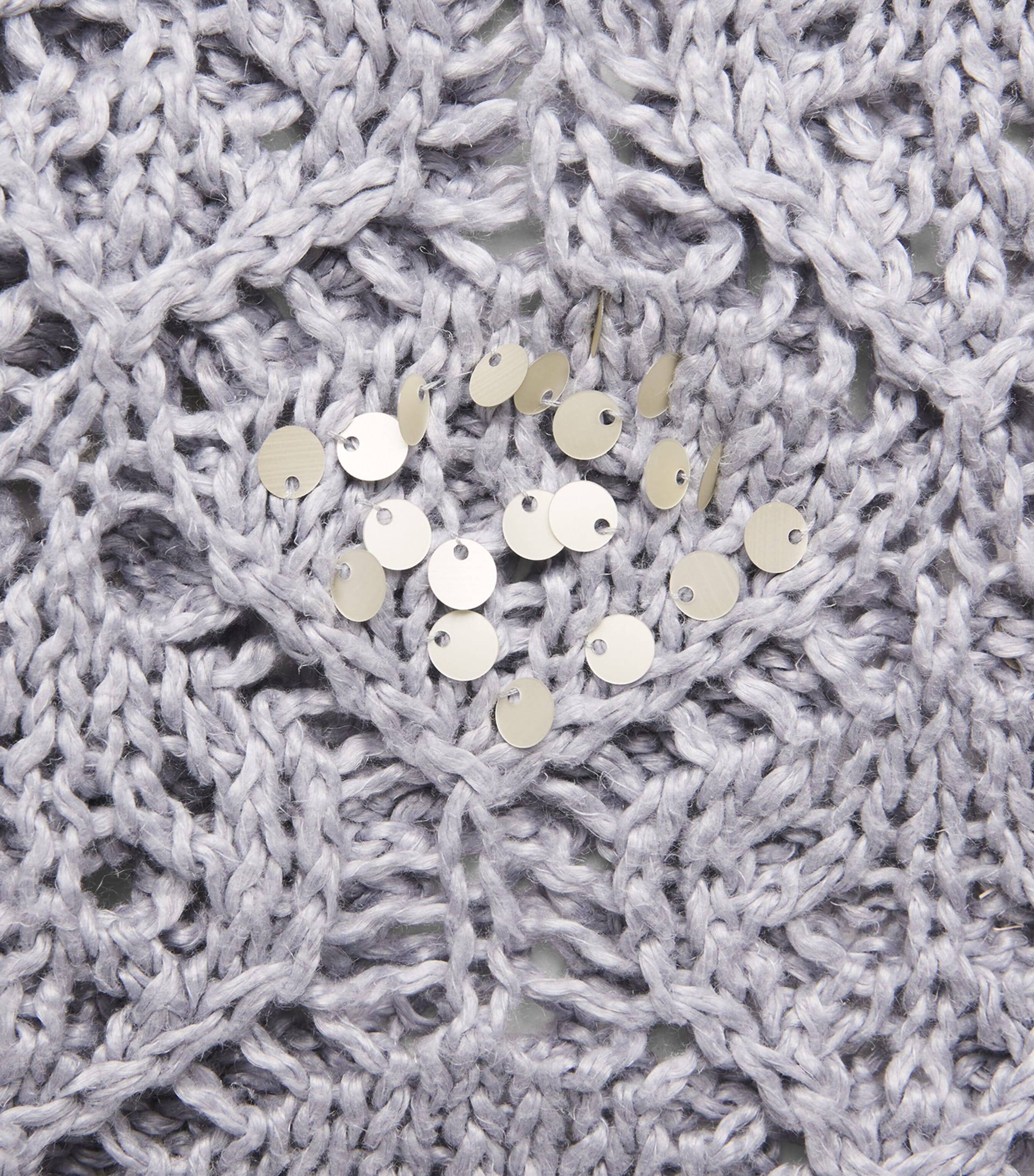 Eleventy Womens Linen Sequin-Embellished Sweater Nuvola Image 6