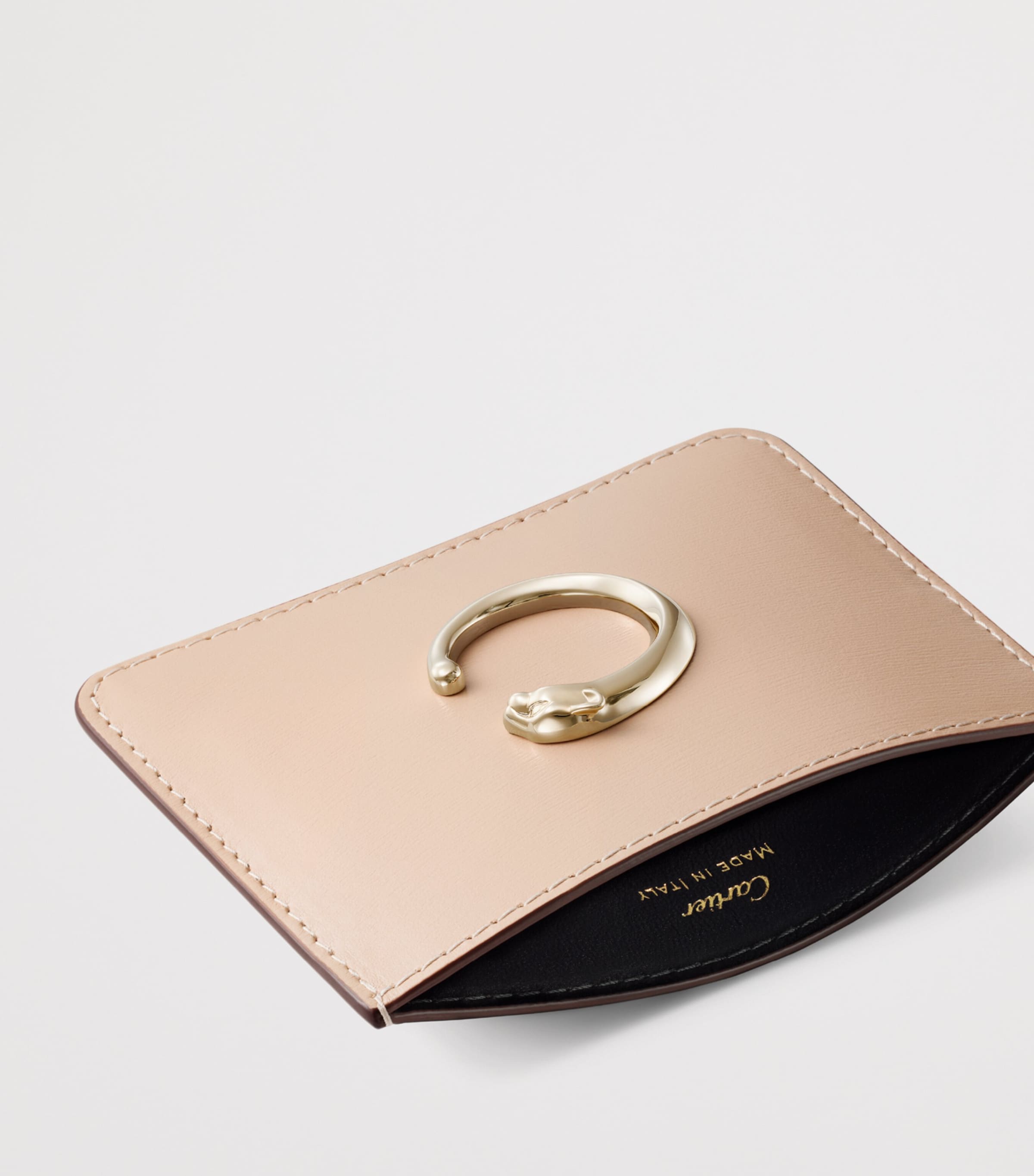 Cartier Leather Panthère C de Cartier Card Holder Peach Image 2
