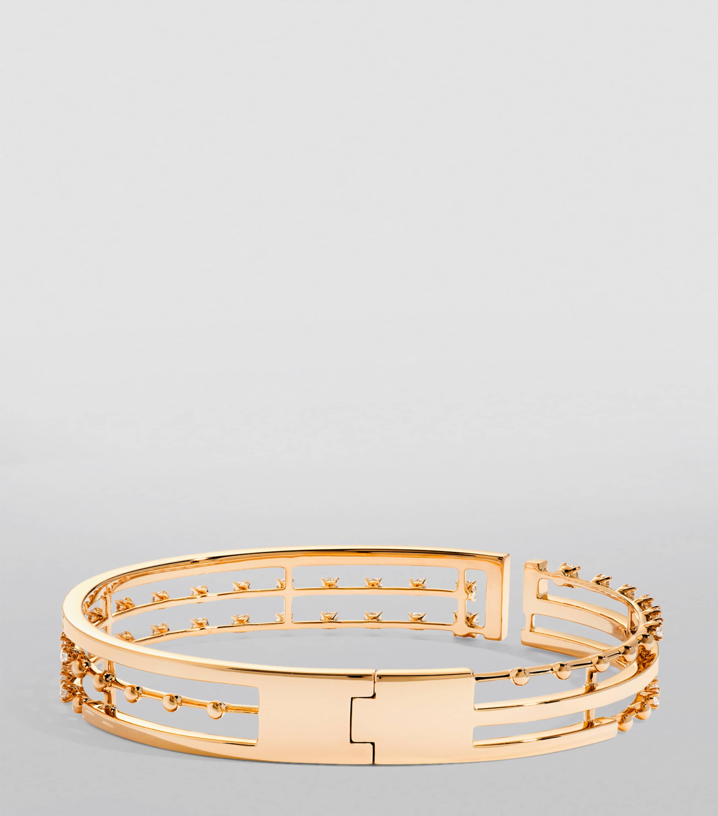 Small Rose Gold and Diamond Avenues Bangle ROSE GOLD Image 2