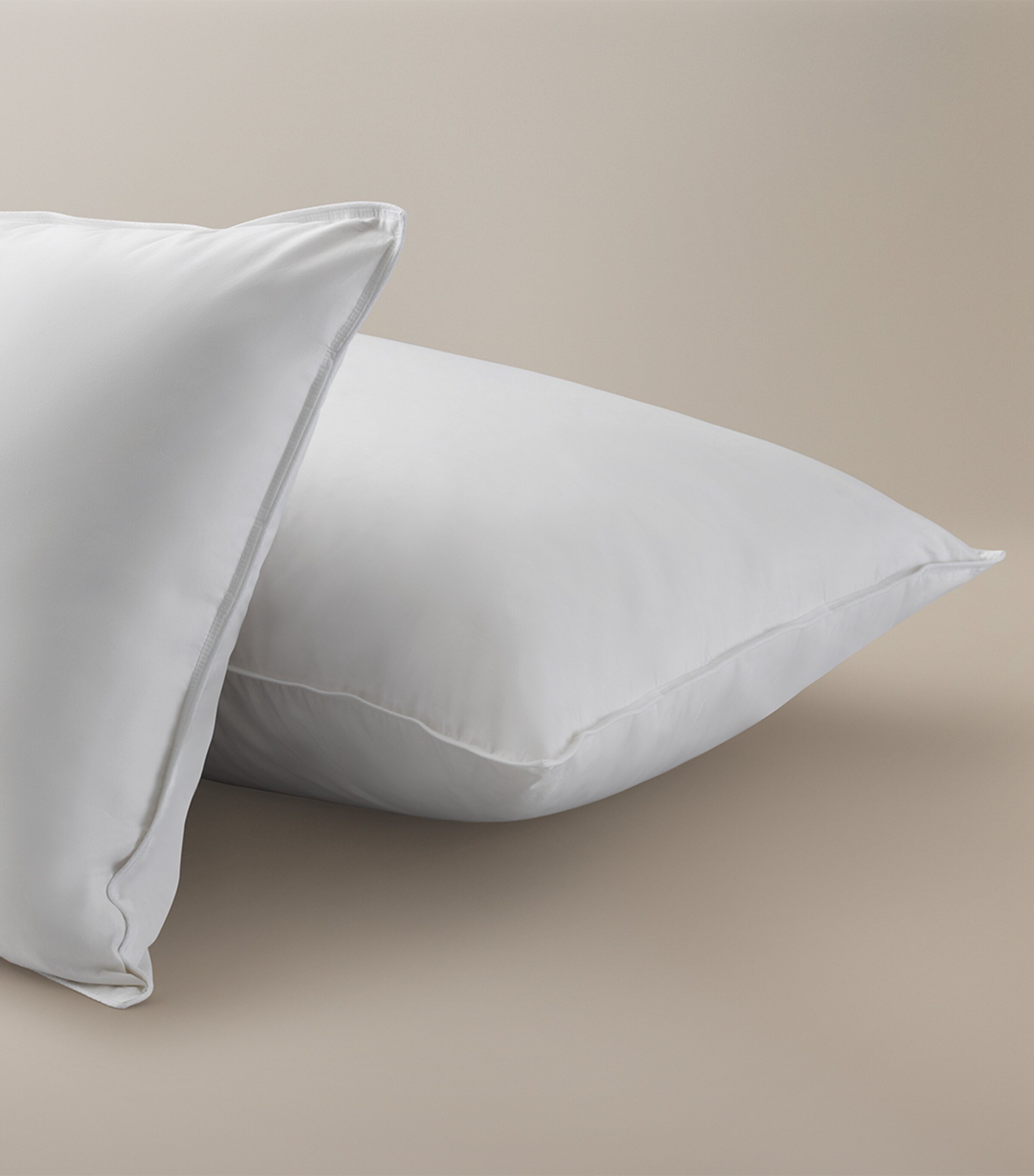 Medium Goose Down-Feather Pillow (50cm x 75cm) WHITE Image 3