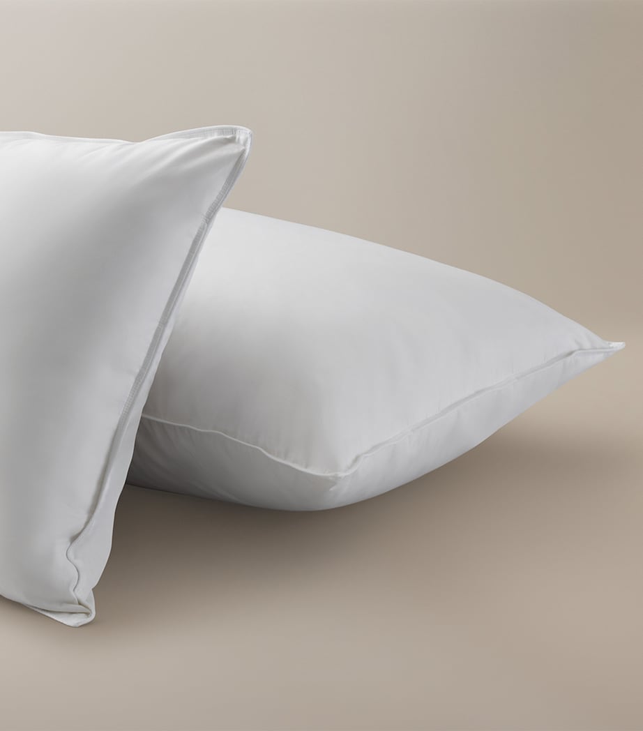 Medium Goose Down-Feather Pillow (50cm x 75cm) WHITE Image 3