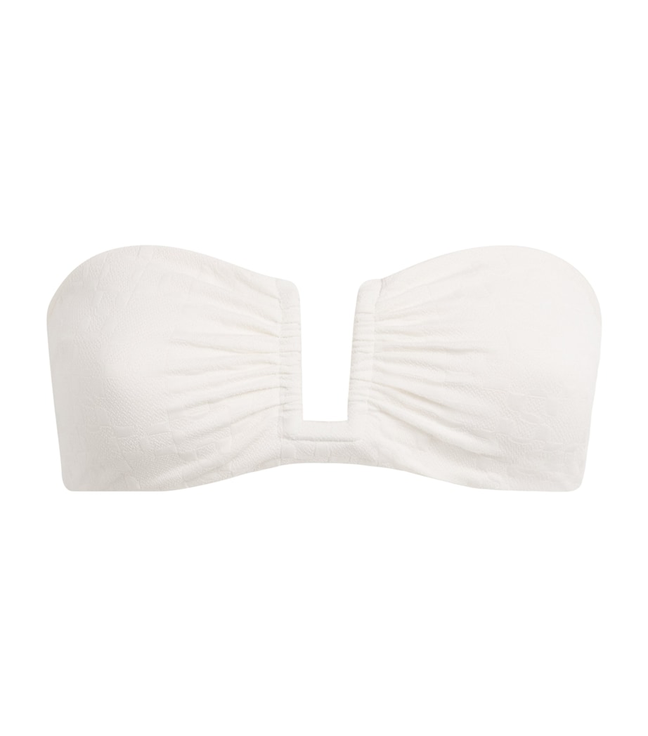 Bandeau Sanra Bikini Top WHITE Image 1