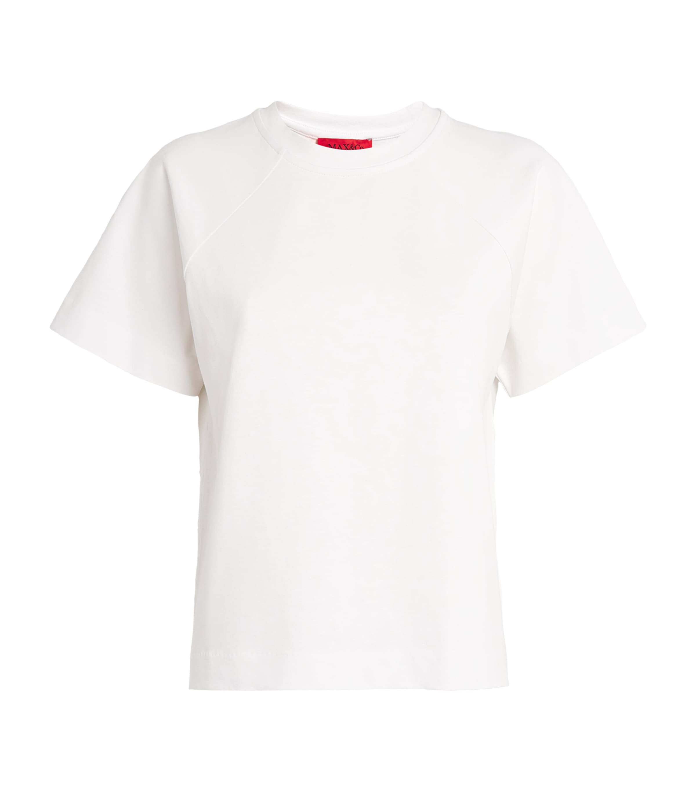 Max & Co Cotton-linen T-shirt In White