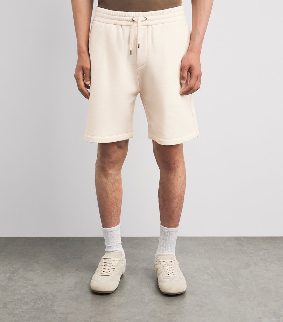 Ralph Lauren Purple Label Mens x Wimbledon Cotton-Cashmere Sweatshorts Cream Image 4