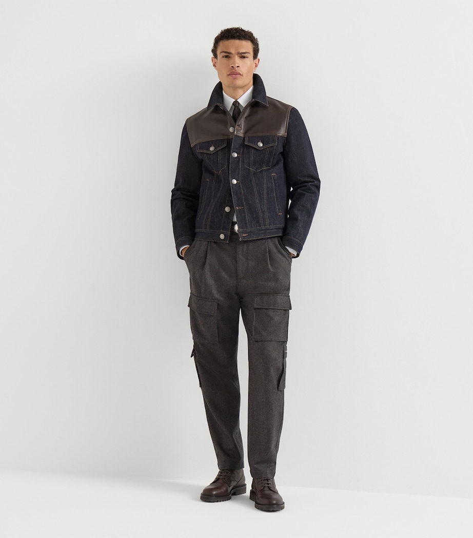 Brunello Cucinelli Mens Virgin Wool Cargo Trousers Image 5