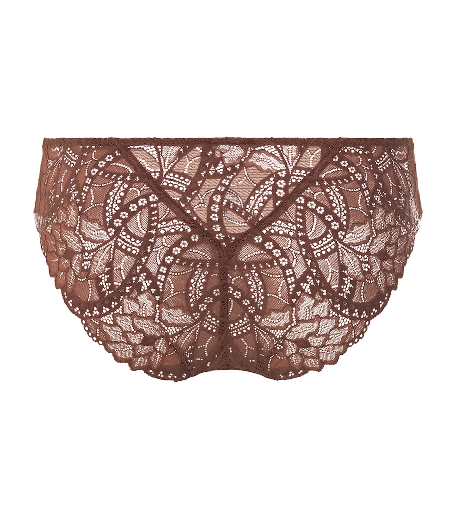 Hanro Womens Azelia Mini Briefs Cinnamon Image 3