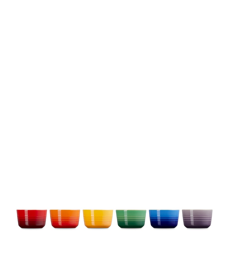 Mini Rainbow Ramekins (Set of 6) NO COLOUR Image 4