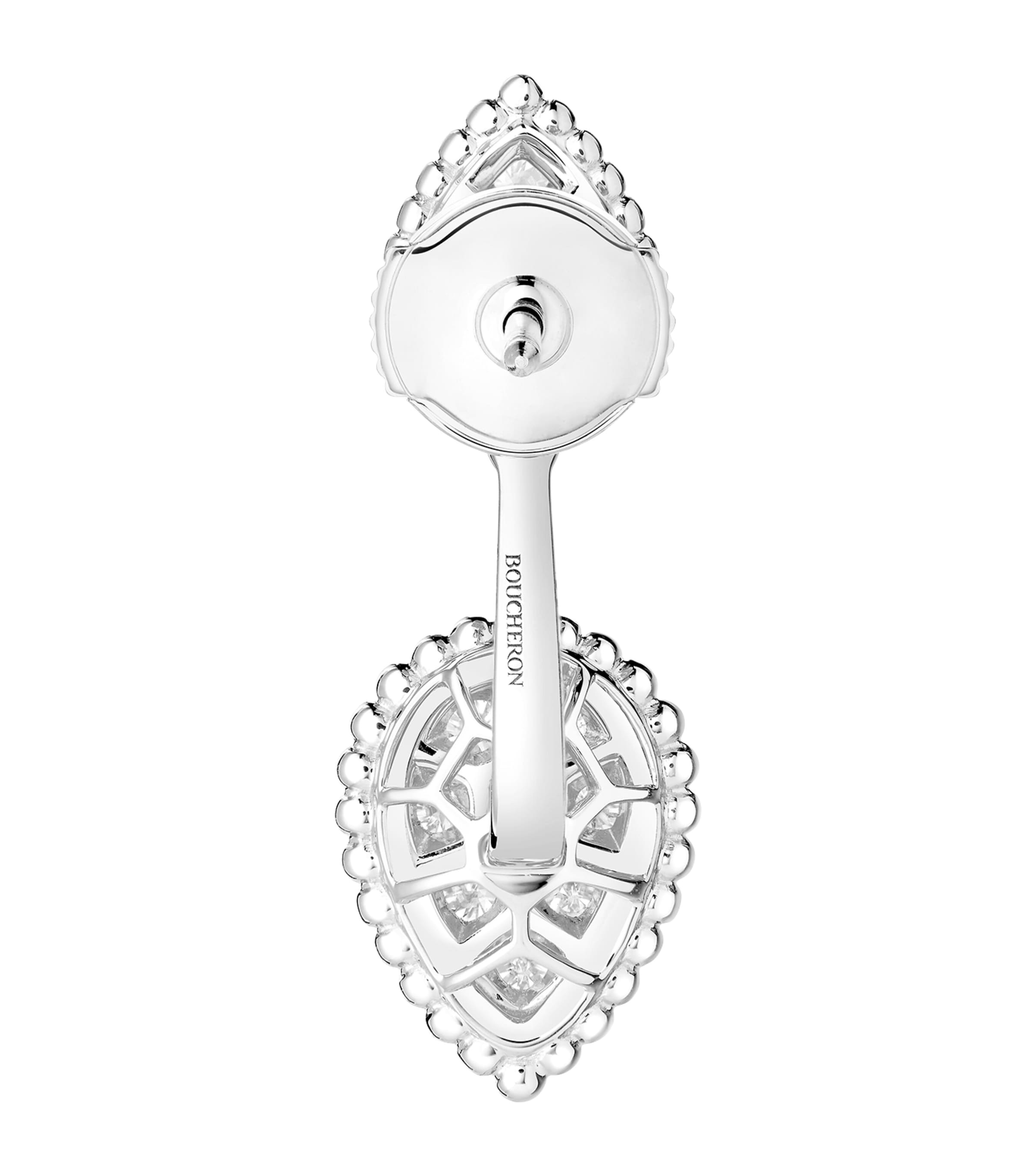 White Gold and Diamond Serpent Bohème Single Earring WHITE GOLD Image 3