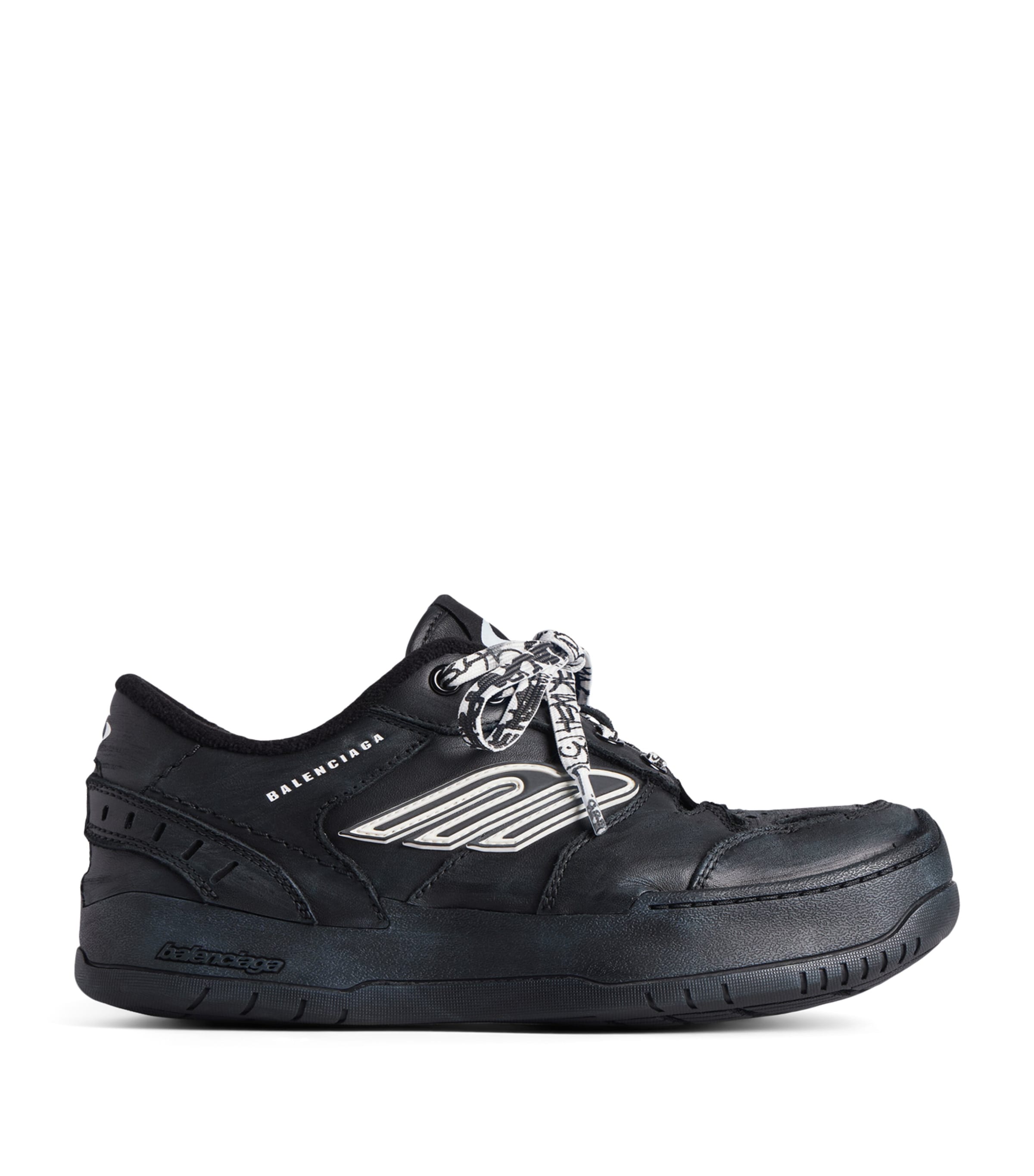 Leather Hamptons Platform Sneakers 1000 Image 1