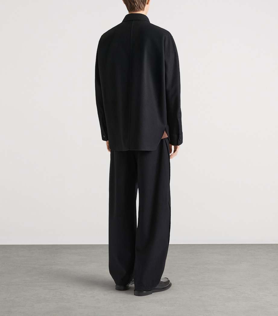 Givenchy Mens Wool Couture Seam Trousers Image 3