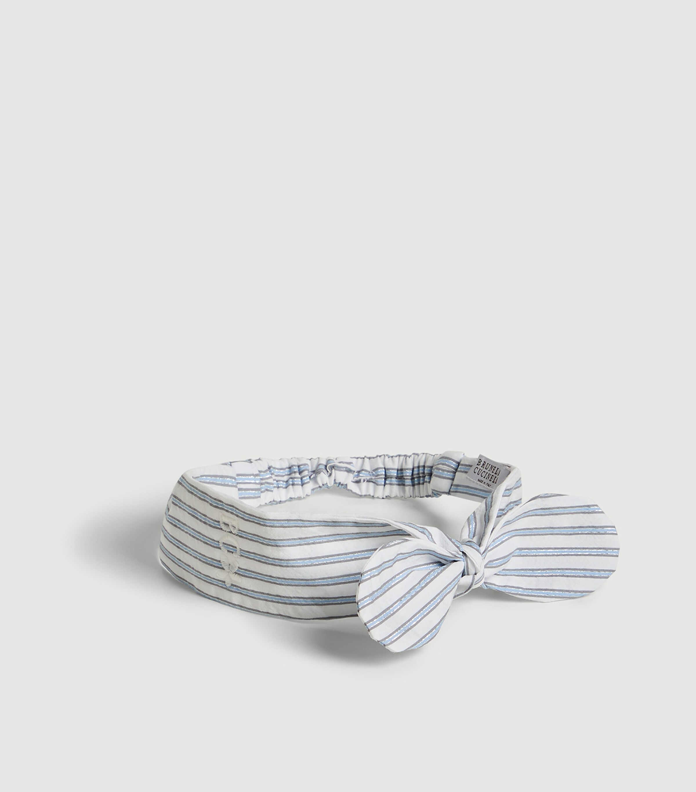 Brunello Cucinelli Kids Cotton-Blend Sparkling Baby Bernie Headband Image 2