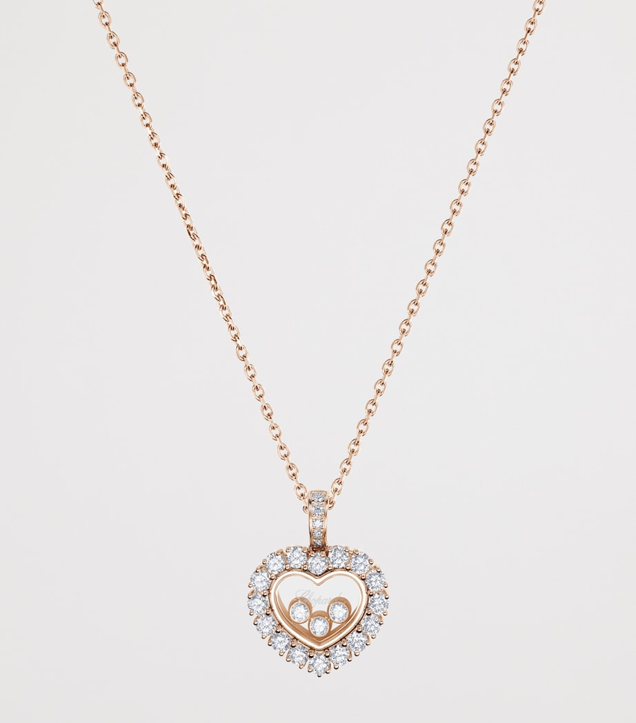 Rose Gold and Diamond Happy Diamonds Icons Joaillerie Pendant Necklace 18K ROSE GOLD Image 2
