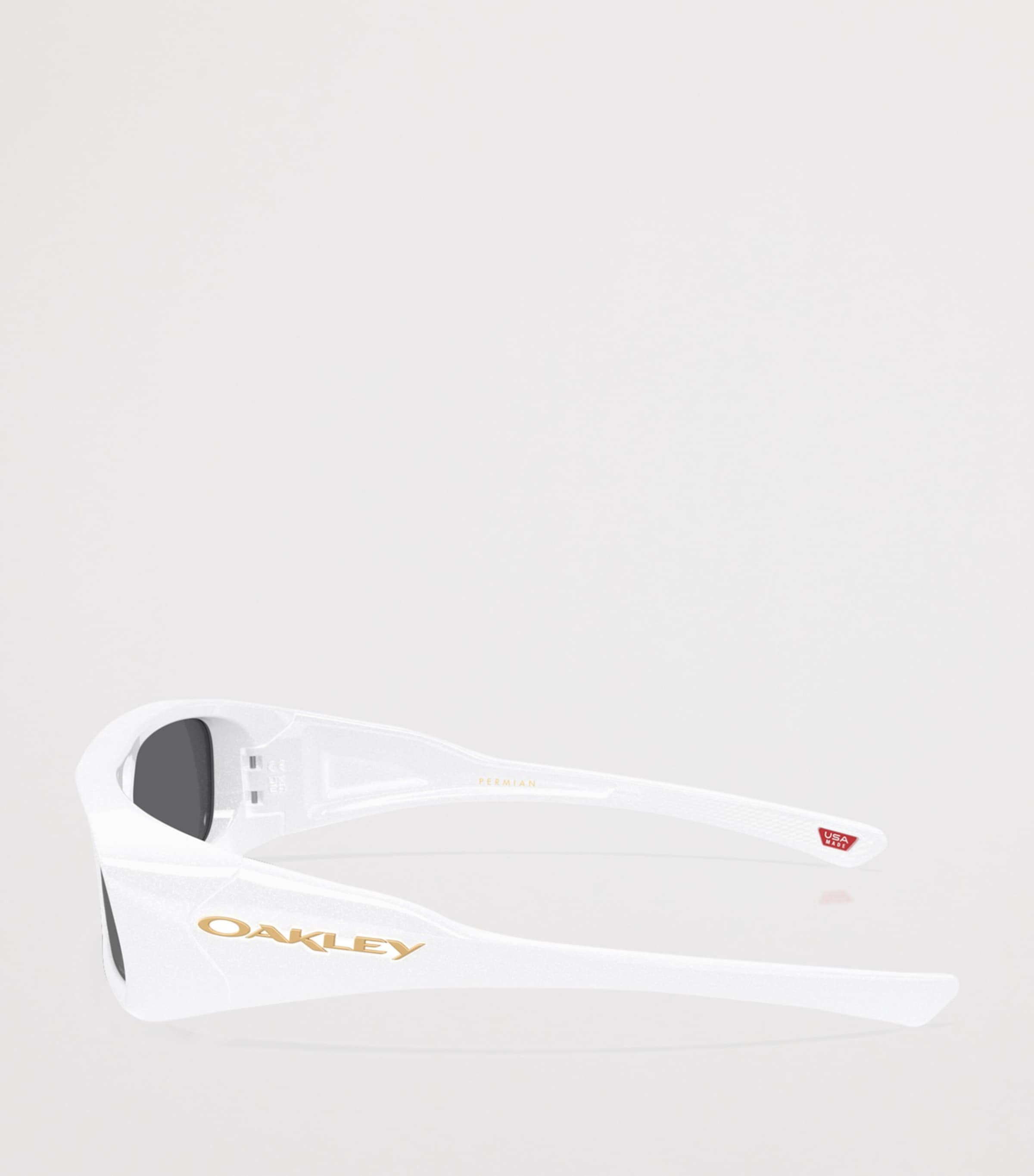 Oakley Permian Rectangle Sunglasses White Image 3