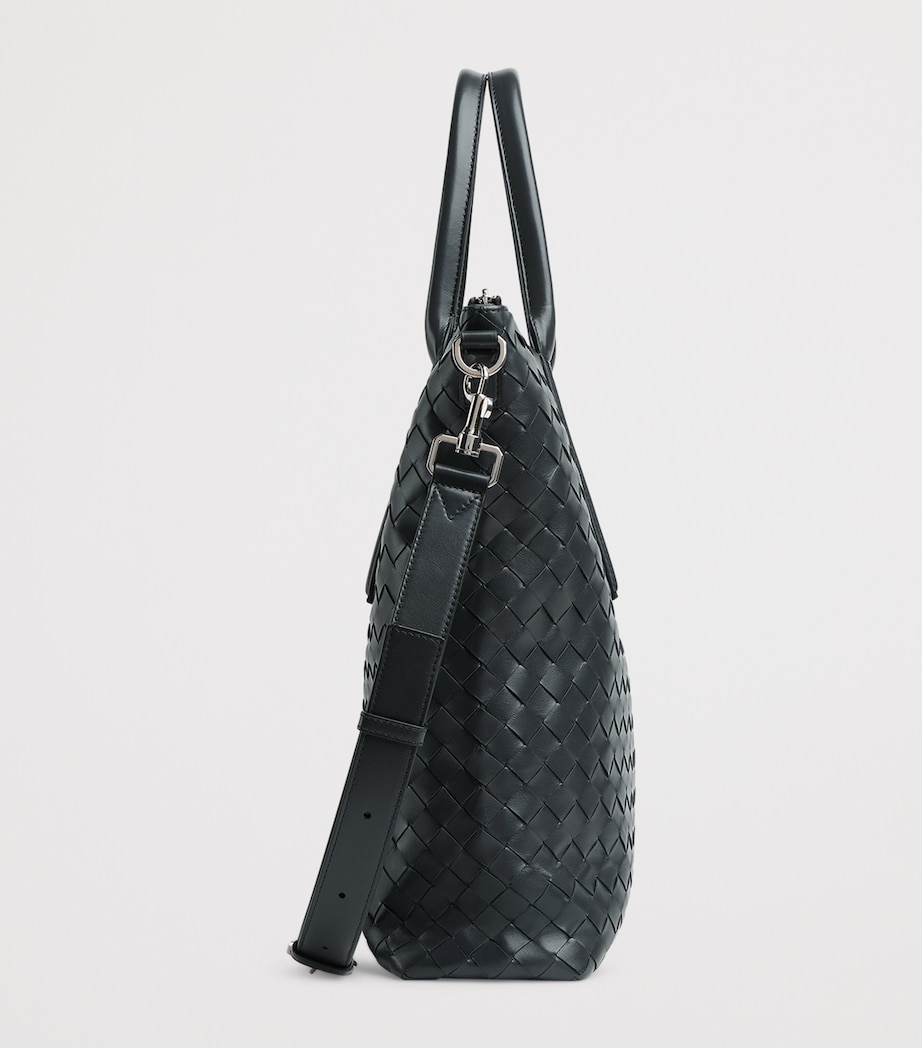 Leather Intrecciato North-South Tote Bag 2077 Image 3