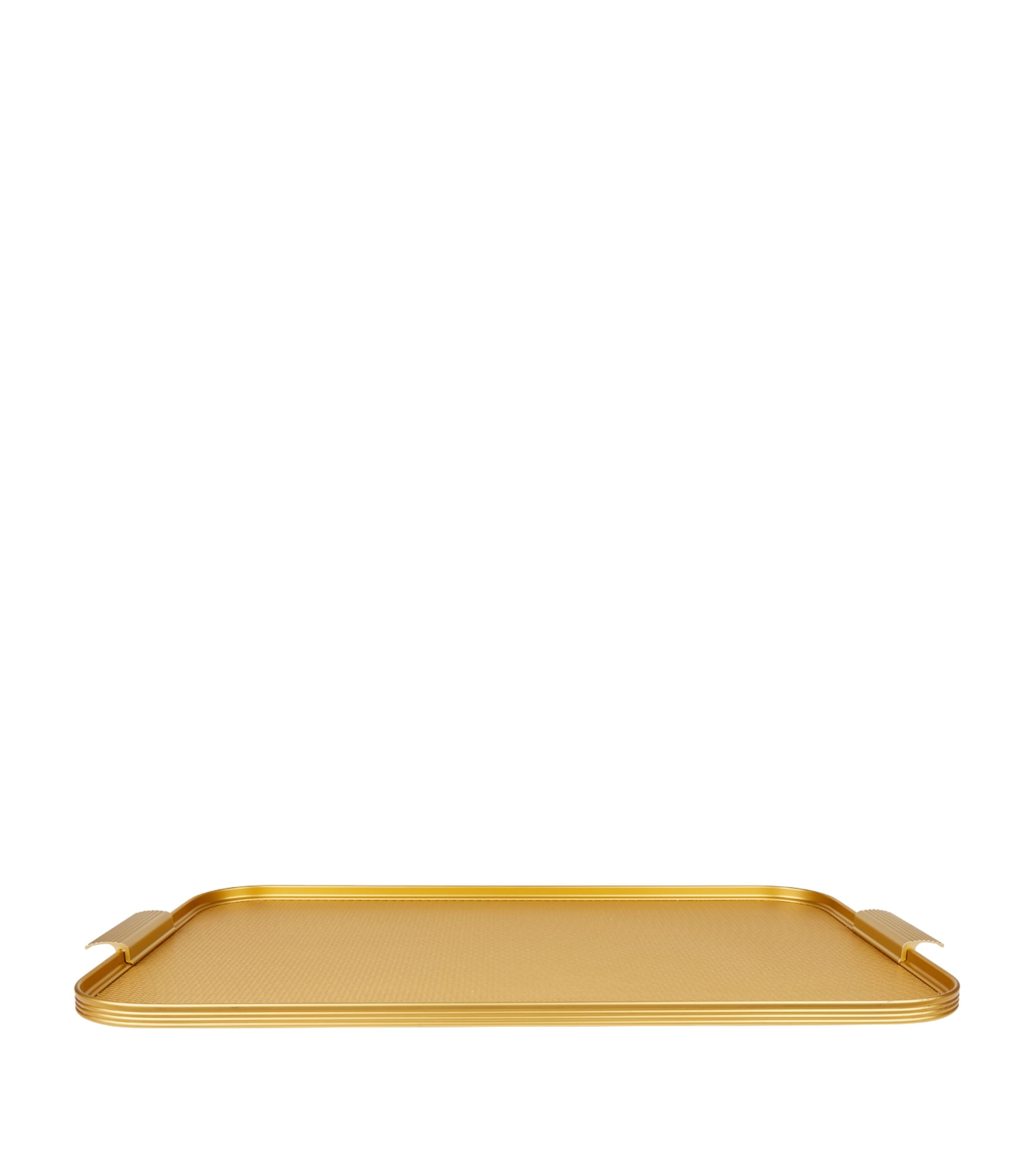 Kaymet Embossed Tray In Gold