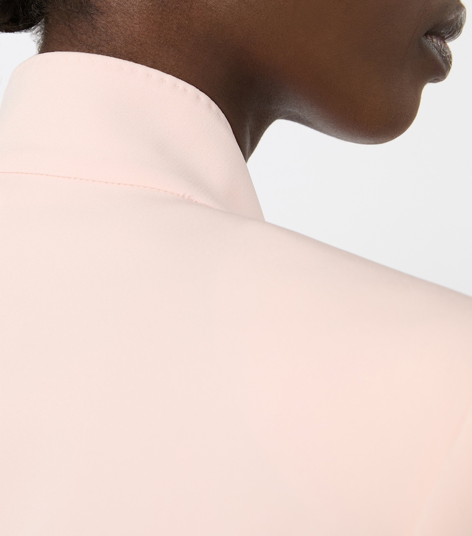 Max Mara Womens Sash-Tie Blazer Pink Image 5