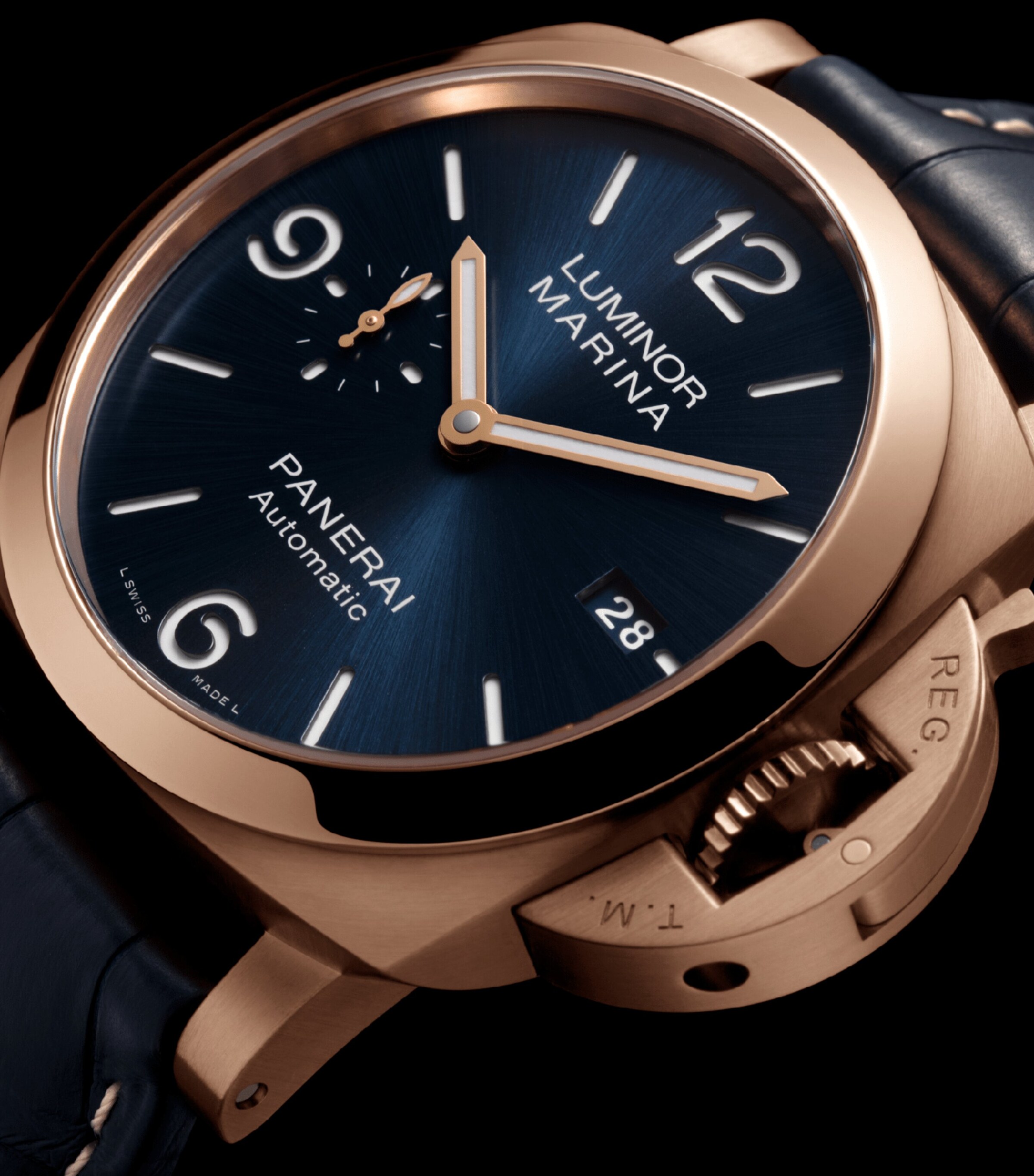 Goldtech Luminor Marina Watch BLUE Image 4