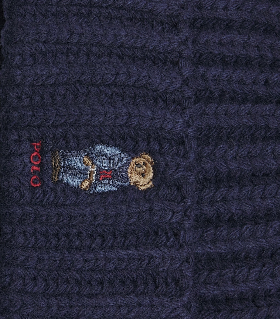 Polo Ralph Lauren Polo Bear Pom-Pom Beanie Hunter Navy Image 3