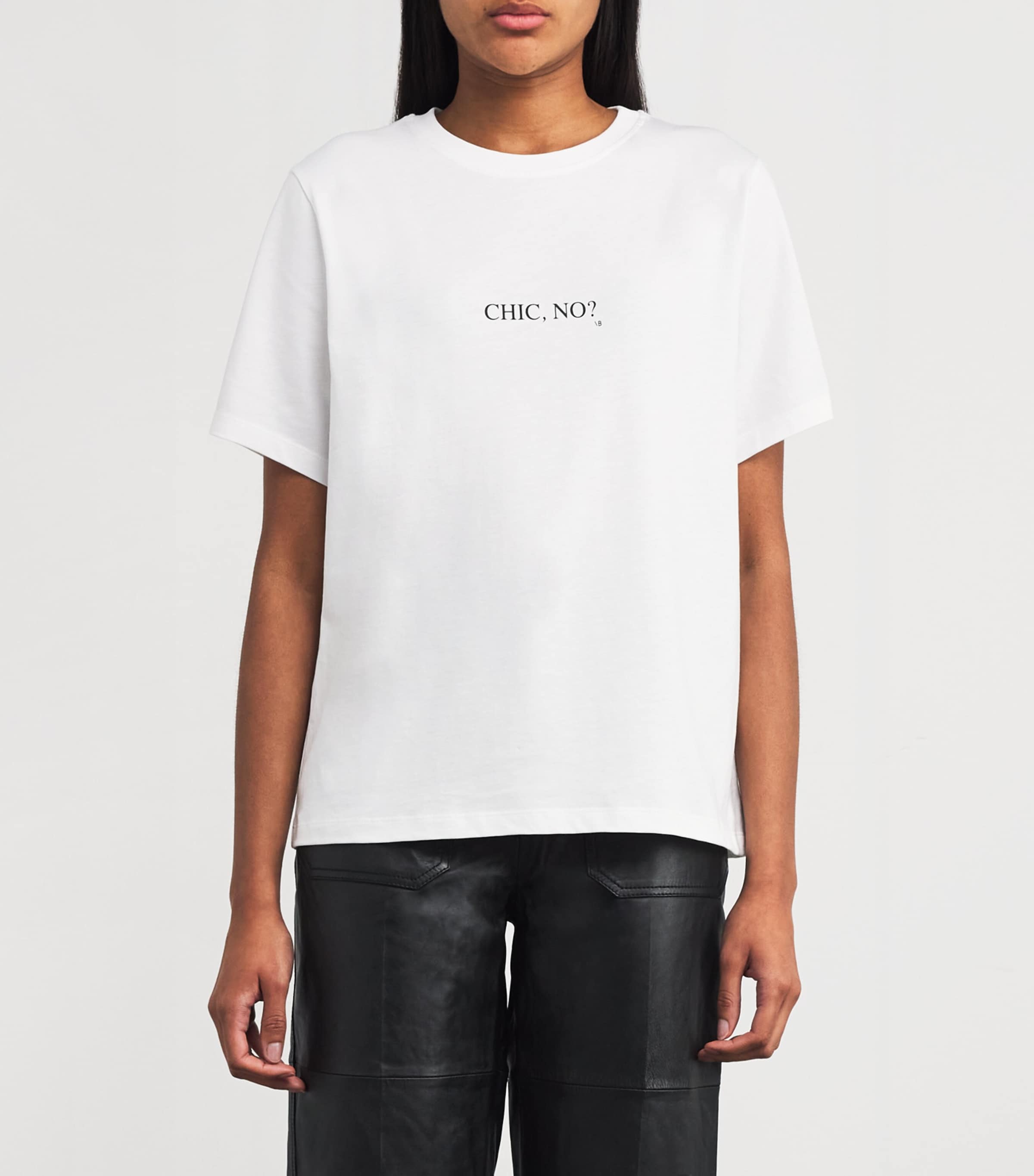 Victoria Beckham ★ オーガニックコットン スローガン Tシャツ Victoria Beckham スローガン Tシャツ | ホワイト | FARFETCH JP